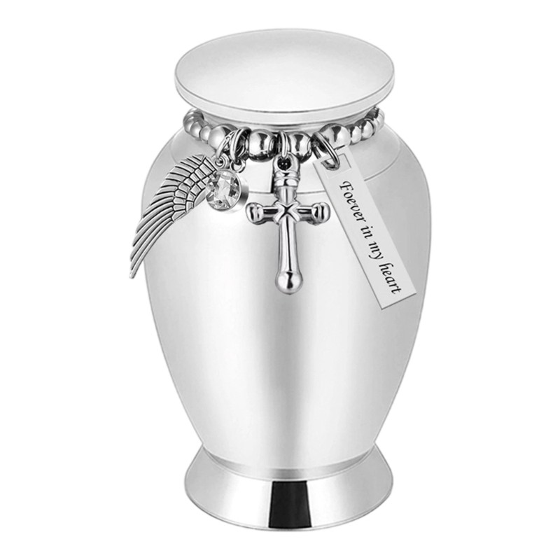 Small Scale Ashes Crosses Pendants Urn Pet Aluminum Alloys Secure Threaded