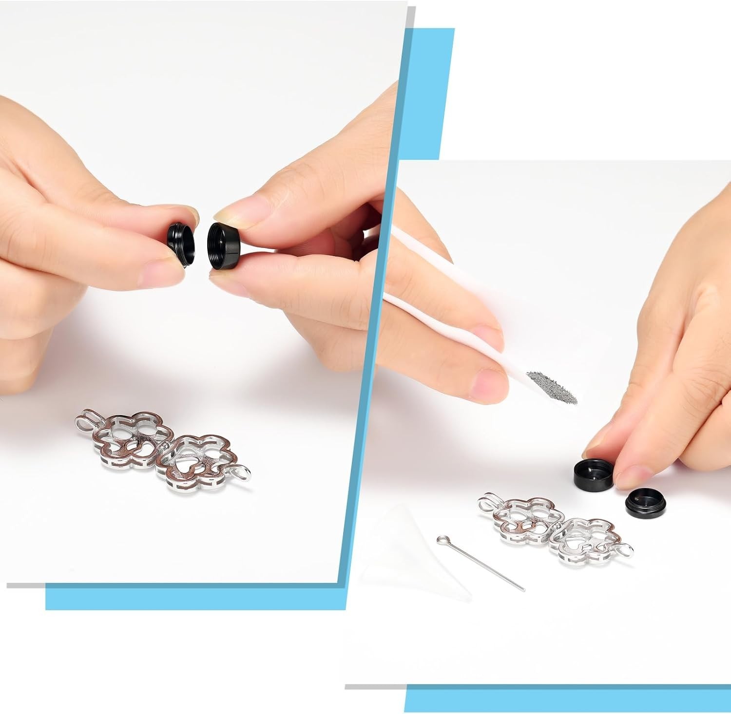 Pet Cremation Jewelry For Ashes For Dog/Cat Paw Stainless Steel Memorial Lock…