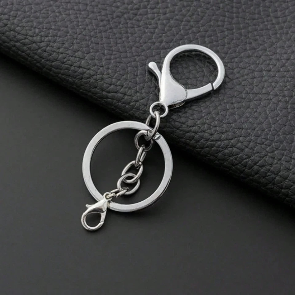 Pets Hair Memorial Keepsake Keychain PU Leather Dog Cat Storage Pouch Bag Charm
