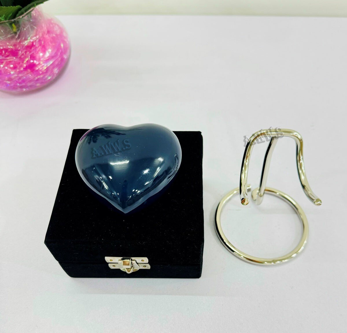 Small Cremation Keepsake Urn For Token Pet & Human Ashes Mini Heart Shape Funera