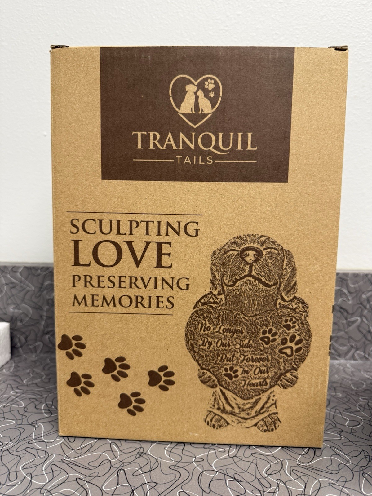 Dog Angel 9” Pet Memory Bereavement Statue “No Longer by Our Side…” New in Box