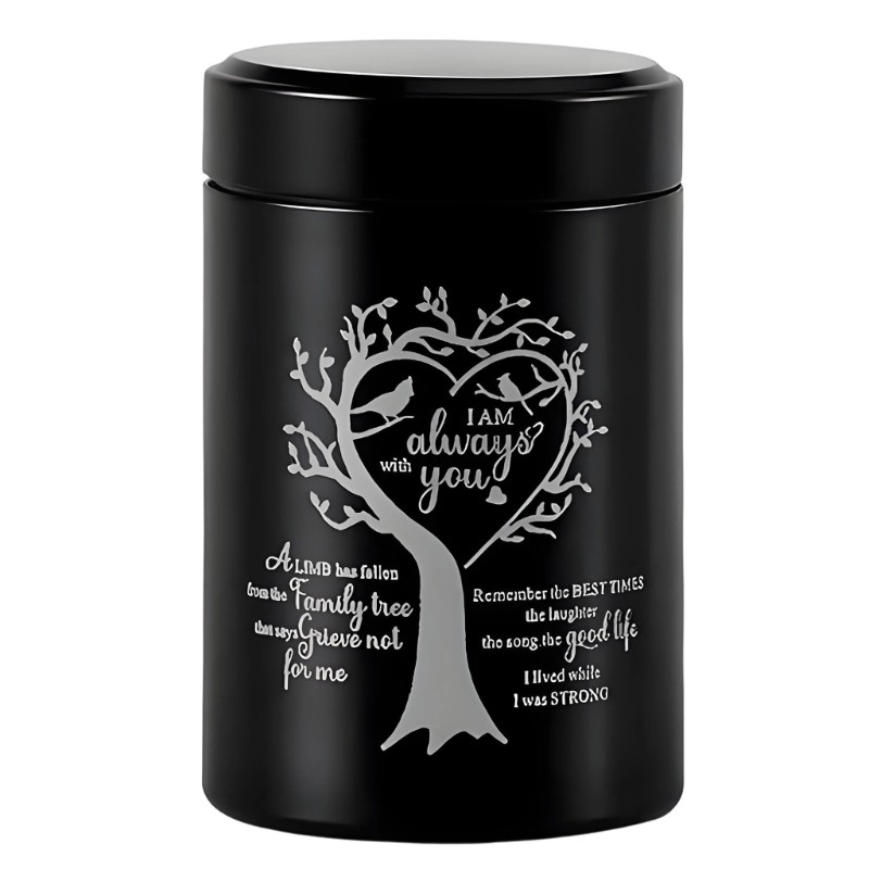 Elegant Aluminum Mini Trees Of Life Urn With Secure Opening For Ashes Keepsakes