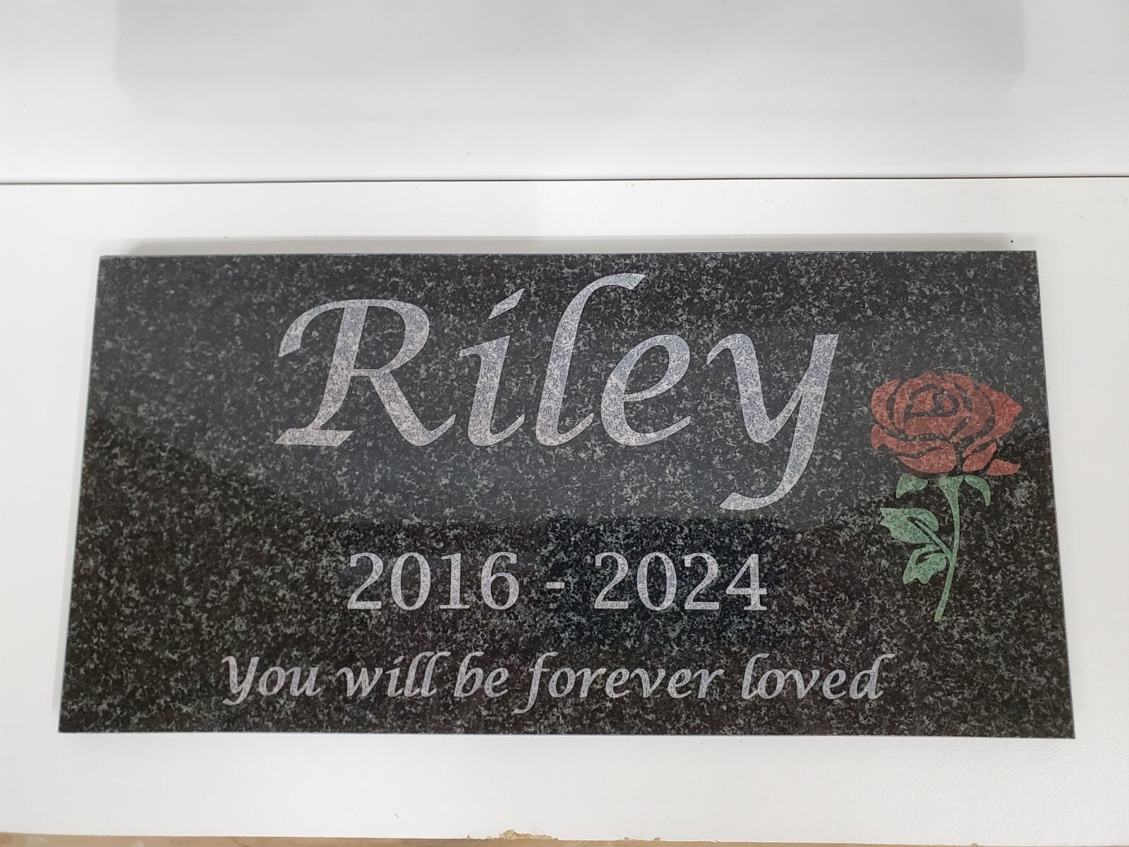 Memorial Headstone Grave Stone Plaque Marker Custom Loved Ones Pet Loss Gift t6