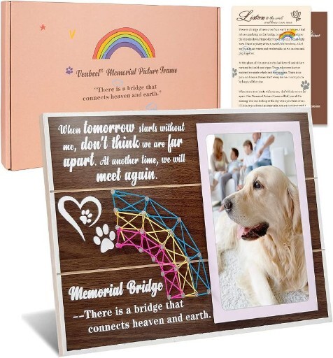 Pet Memorial Picture Frame – Loss Of Dog, Sympathy Gift, 12 X 8in