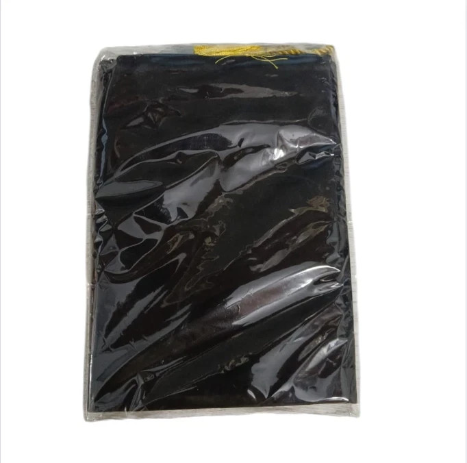 Black Big Drawstring Pouches, Velvet Cloth Jewelry Bags, 16X12 Inch, 20 Pieces