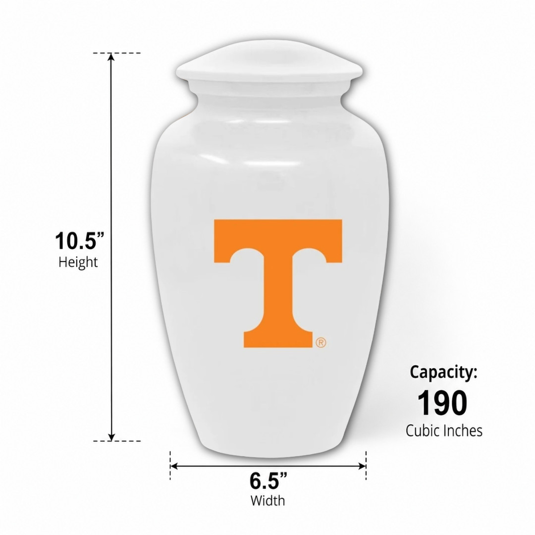 Personalized Tennessee Volunteers Cremation Urn – for Human Ashes Male Female