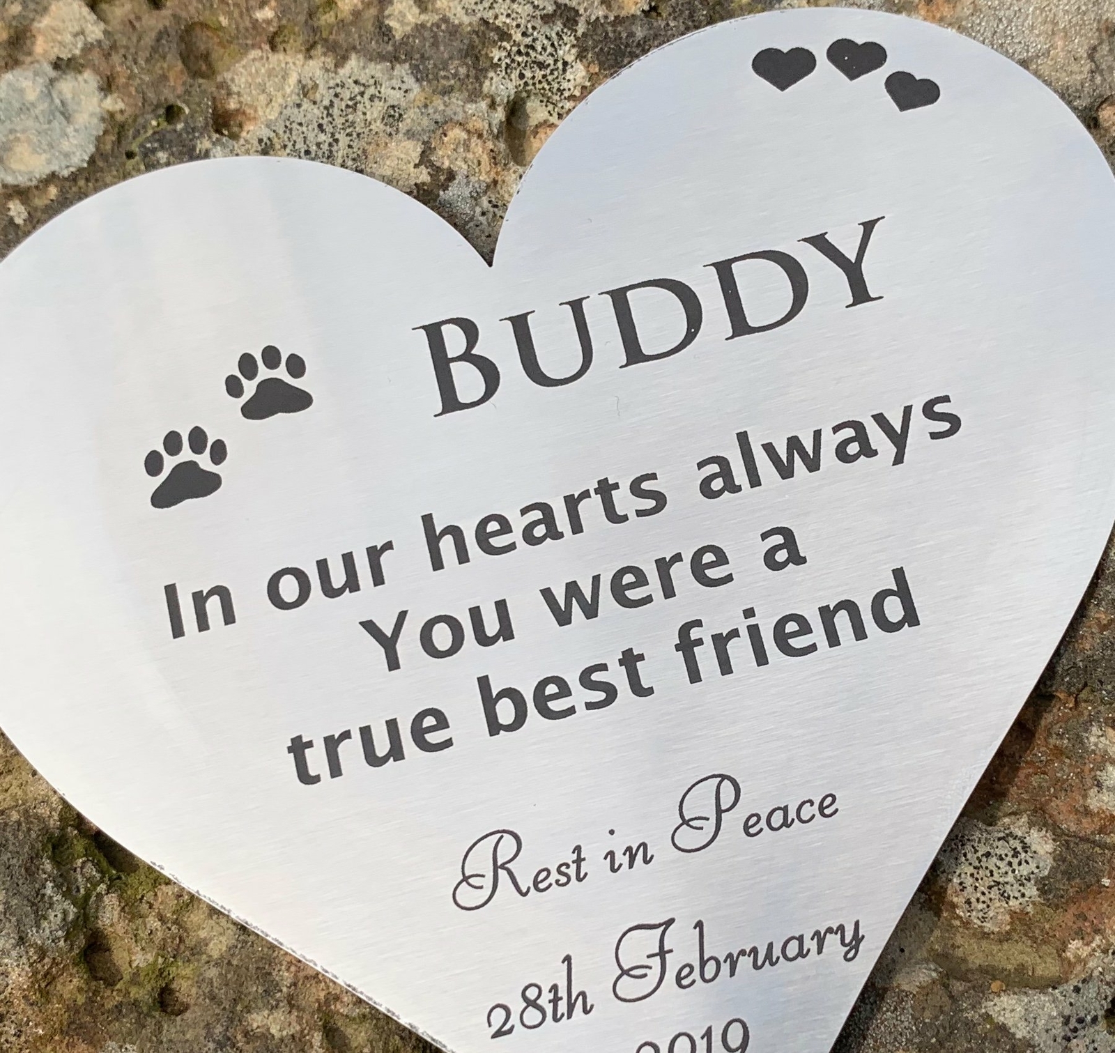 Heart Memorial – Stainless Steel