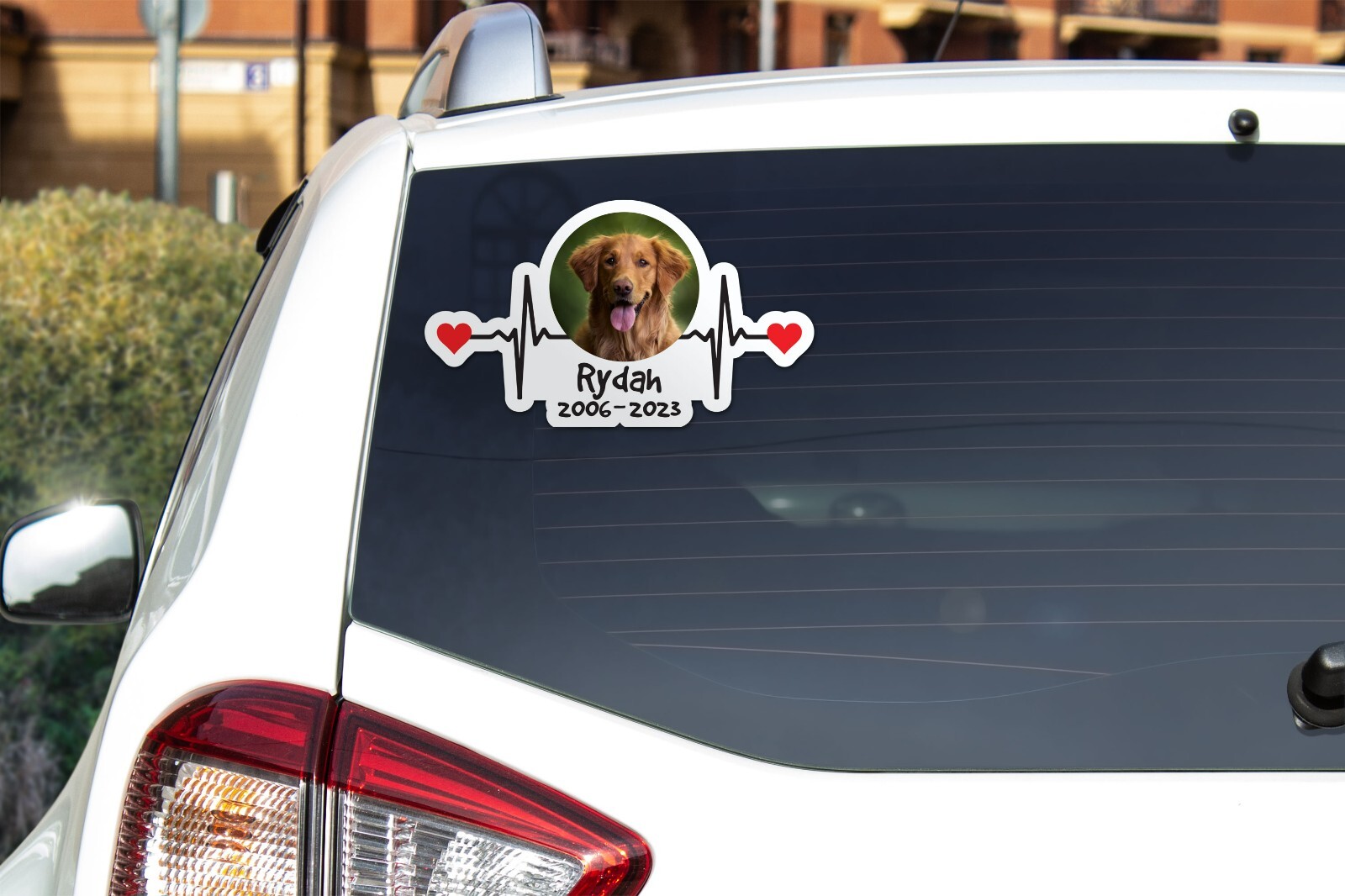 Custom Dog Cat Photo RIP Decal Pet Horse Bird Memorial Sticker Car Laptop