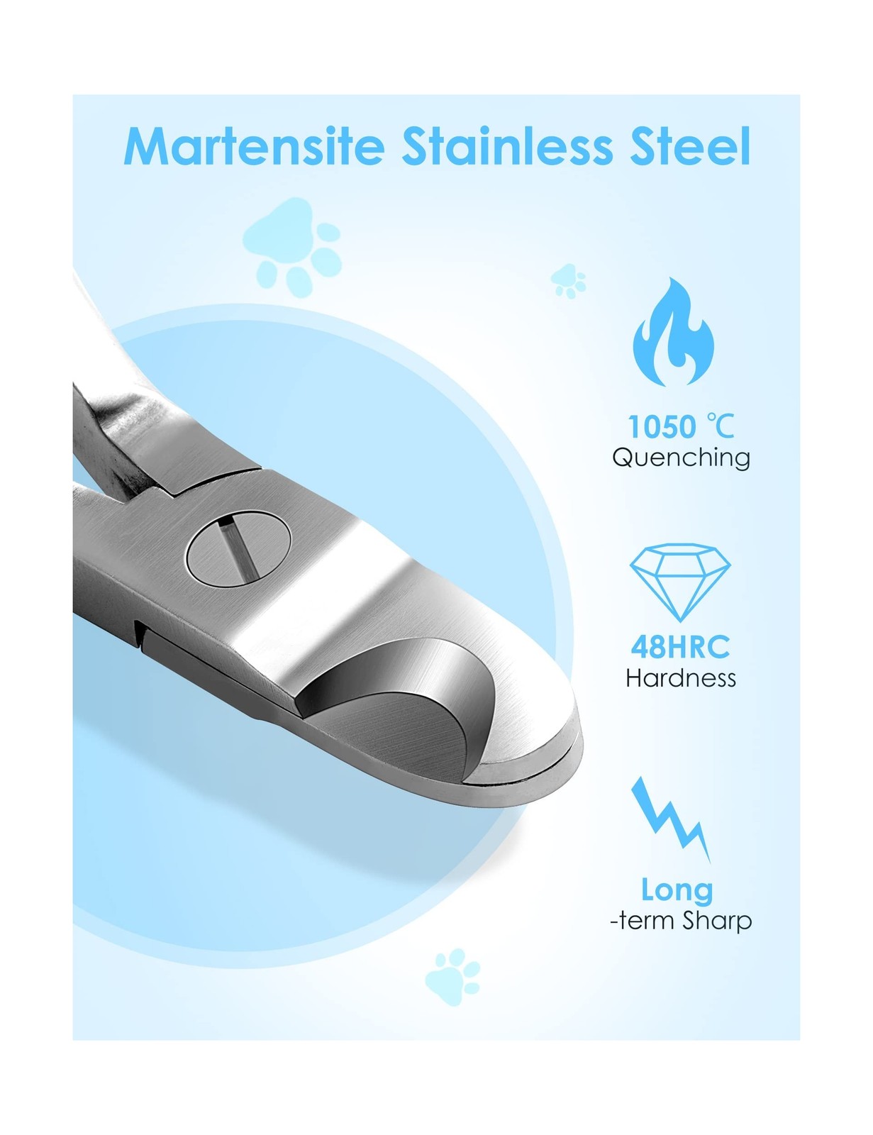 Gobeigo Upgrade Wide Open Dog Nail Clippers for Large Dogs Cut … USA FAST SHIP