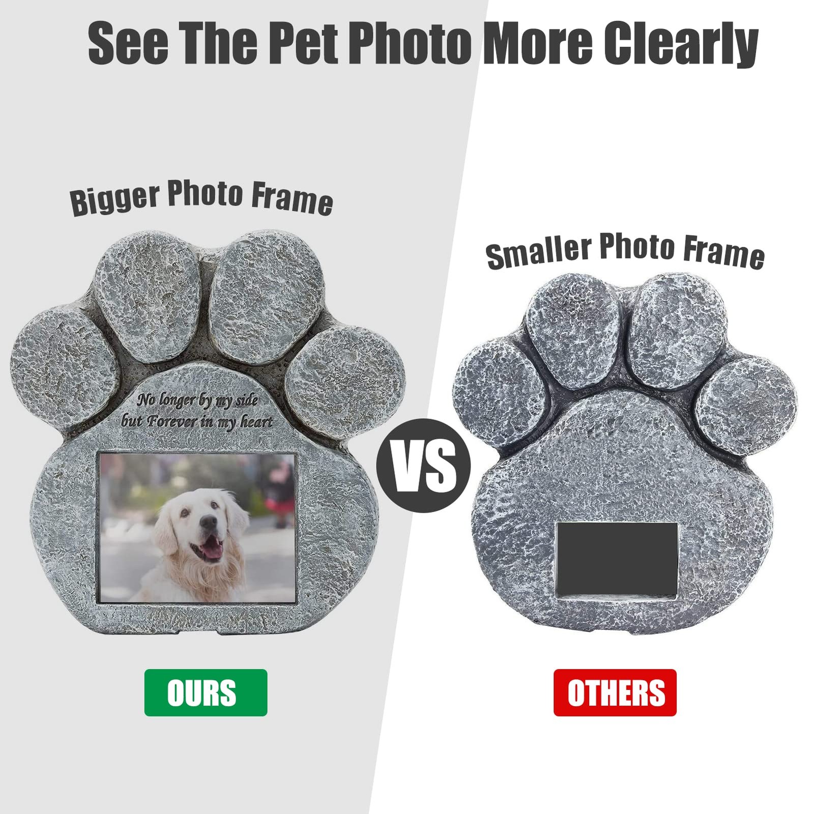 Pet Memorial Gifts – Pawprint Dog Memorial Gifts for Loss of Dog with Persona…