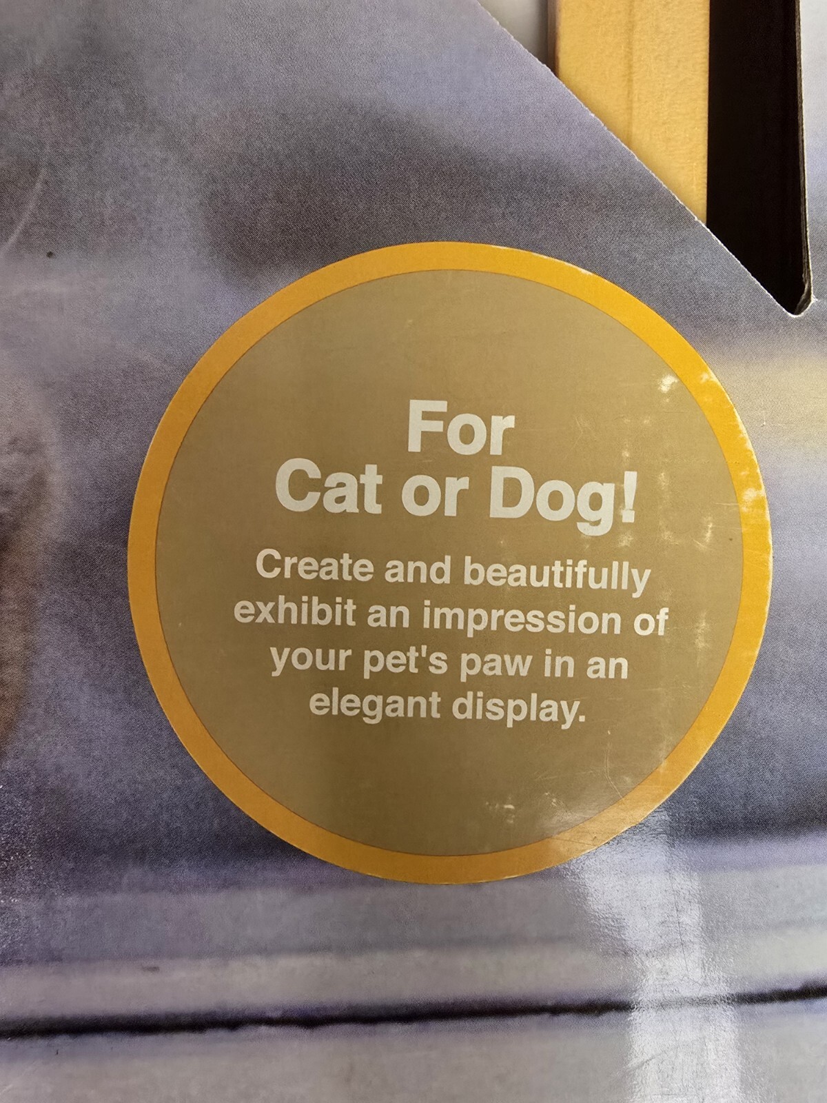 Dog Cat DIY Paw Print Impression Kit Natural Quality Frame 11 x 14 Pet Picture