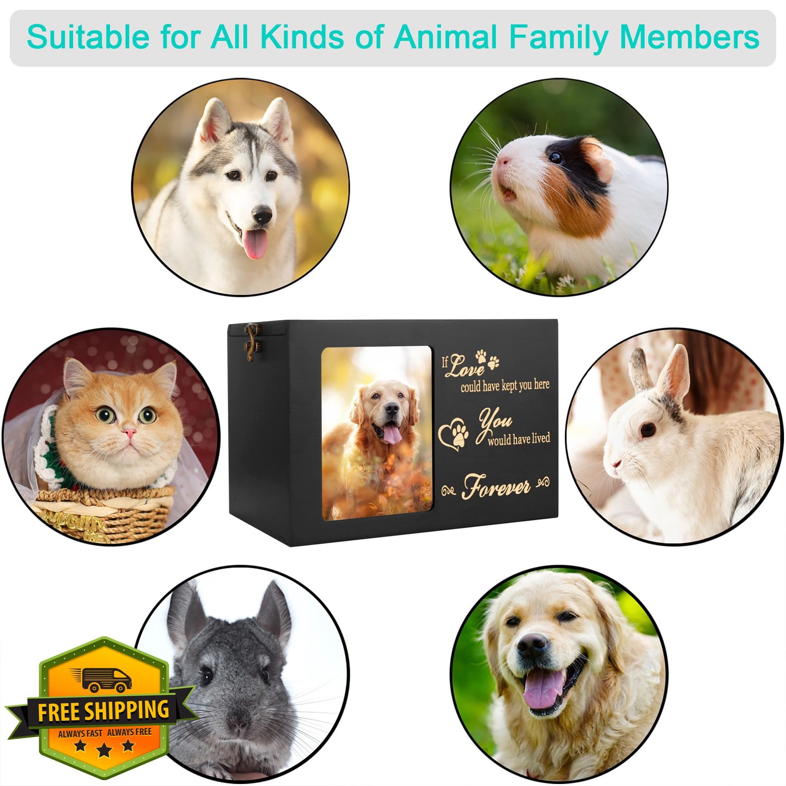 DGDCDV Pet Memorial Urn X-Large Love