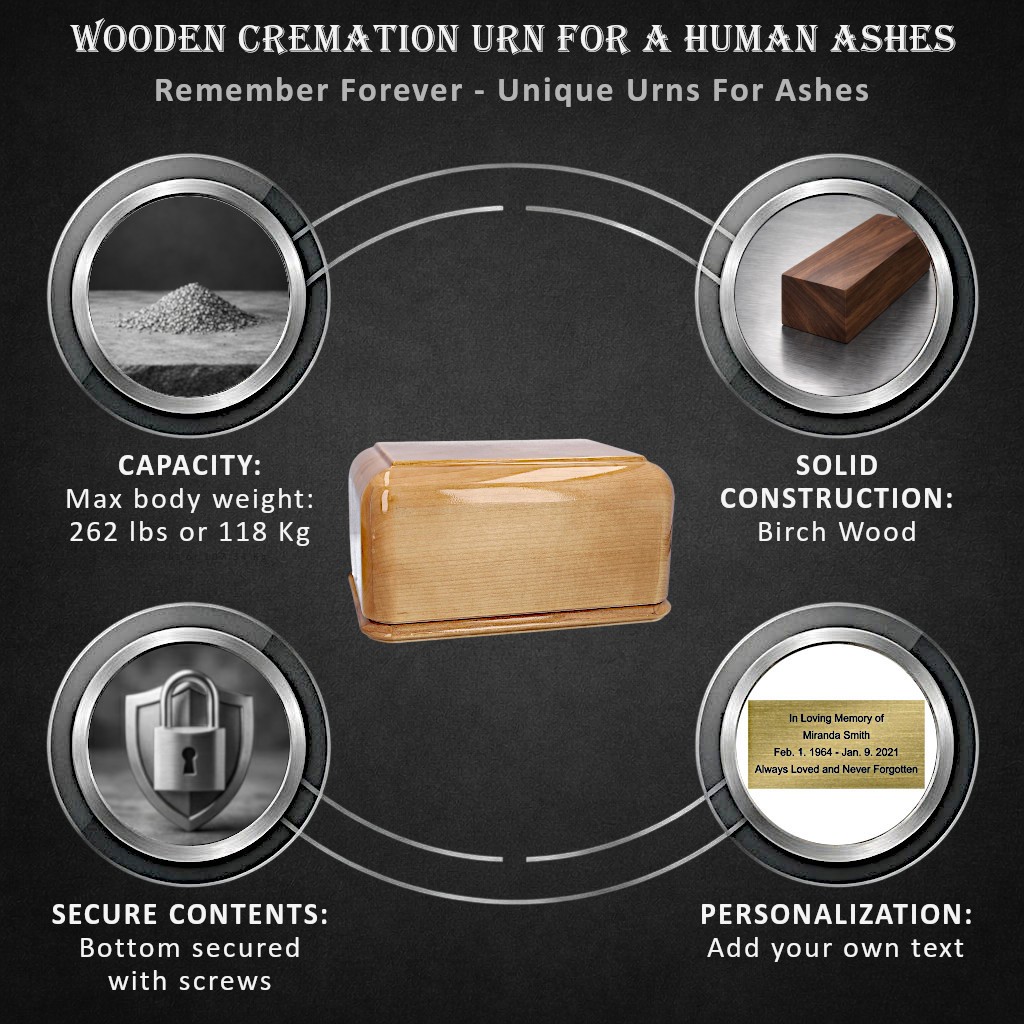 Tree of Life Unique Adult Cremation ashes Urn Memorial Funeral Casket / Pet URN