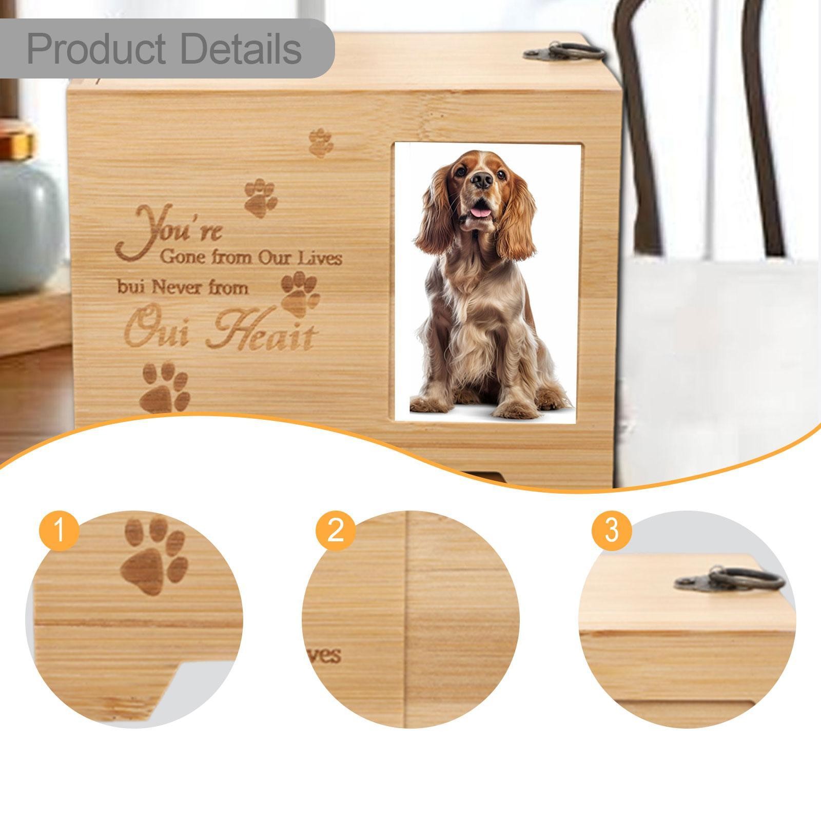 Pet Memorial Urn for Dogs Cats Small Animals Funeral Pet Remembrance Container