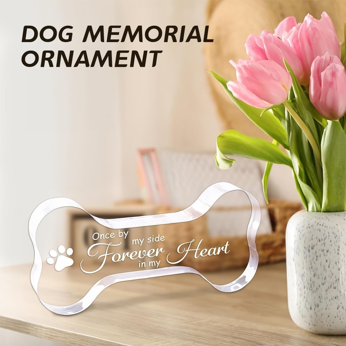 Cynlsum Pet Memorial Ornament Remembrance Gifts Loss of Dog Cat Sympathy Gift