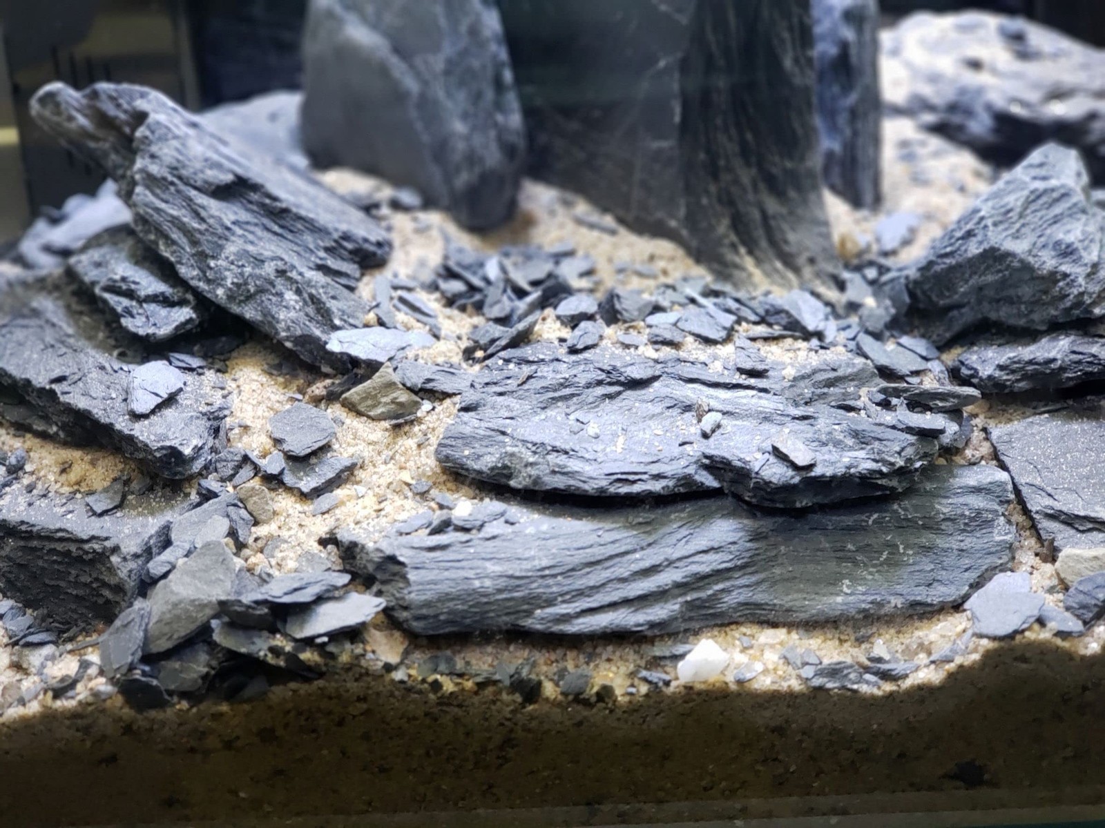 Natural Slate Stone 5 to 7 Inches – USA Sourced and Packaged for Aquascaping …