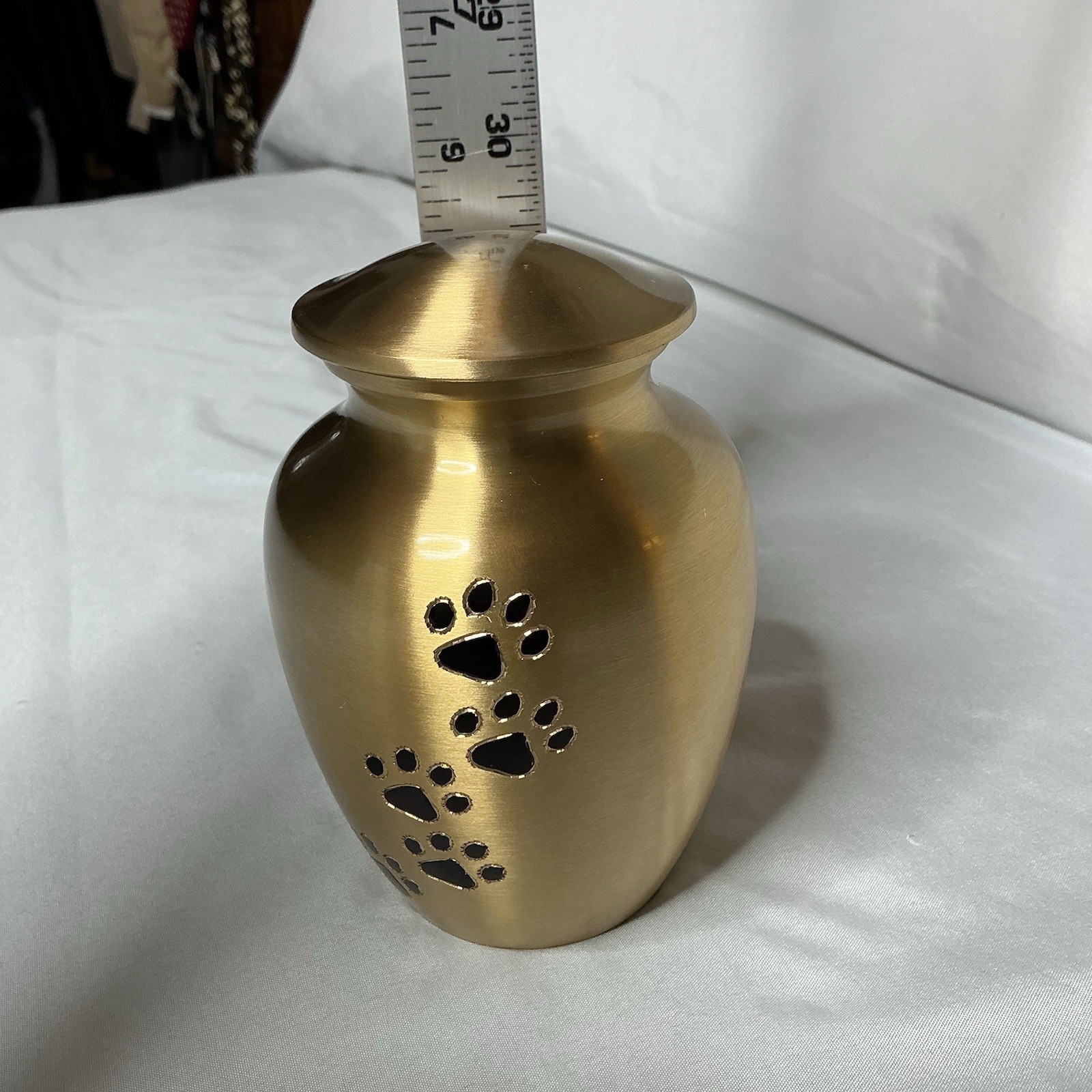 Ottillie Paws Pet Urn Size Small Brass New Open Box
