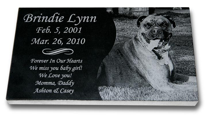 Standard Pet Grave Marker Headstone (Medium 14″ x 8″ x 1″) for Dogs & Cats