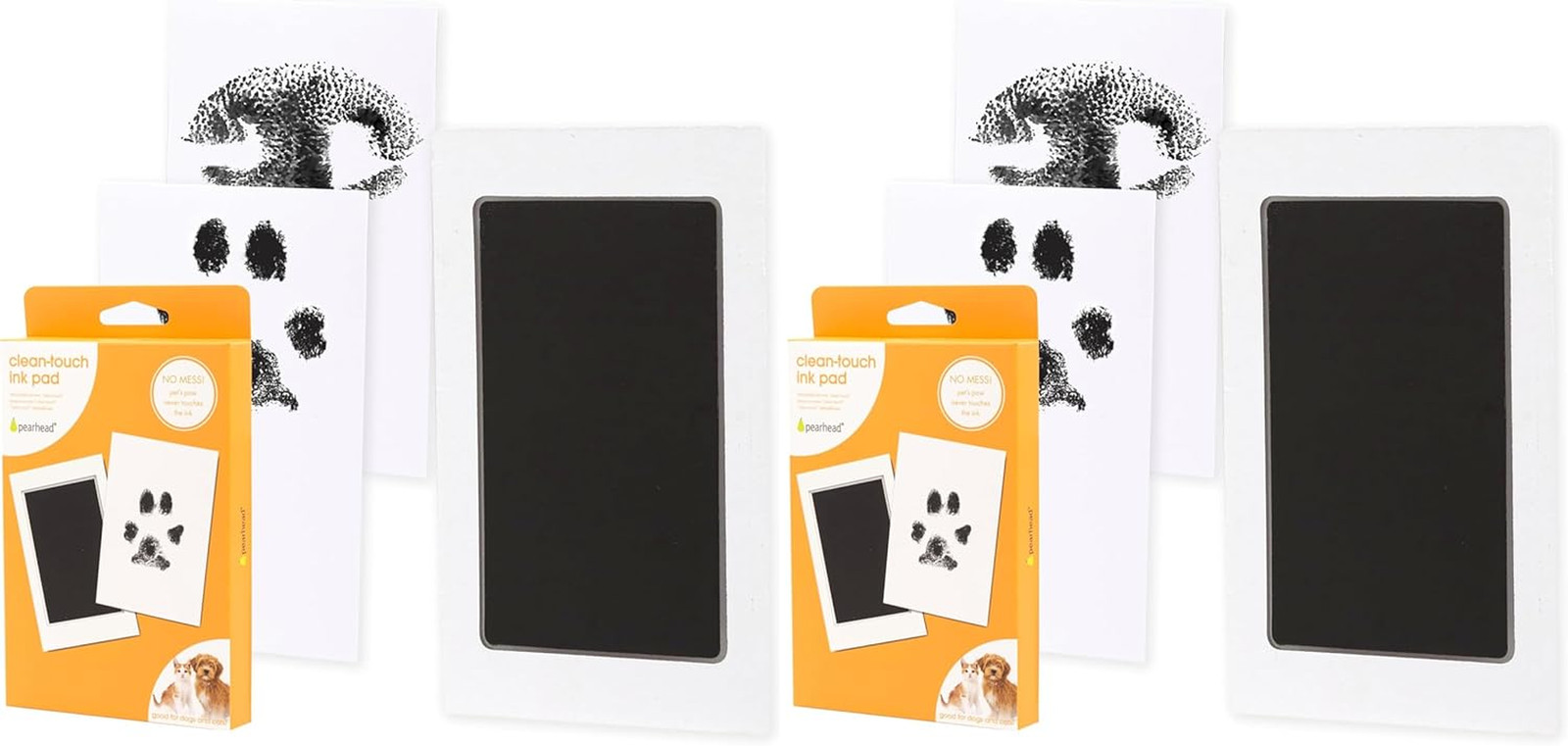 Paw Print Clean Touch Inkless Pad Kit for Dogs Cats Small Medium Keepsake