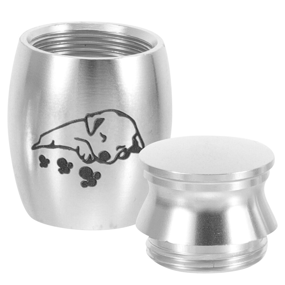 Alloy Pet Urn Cinerary Casket Memorial Cremated Box Small Cat Ashes Container