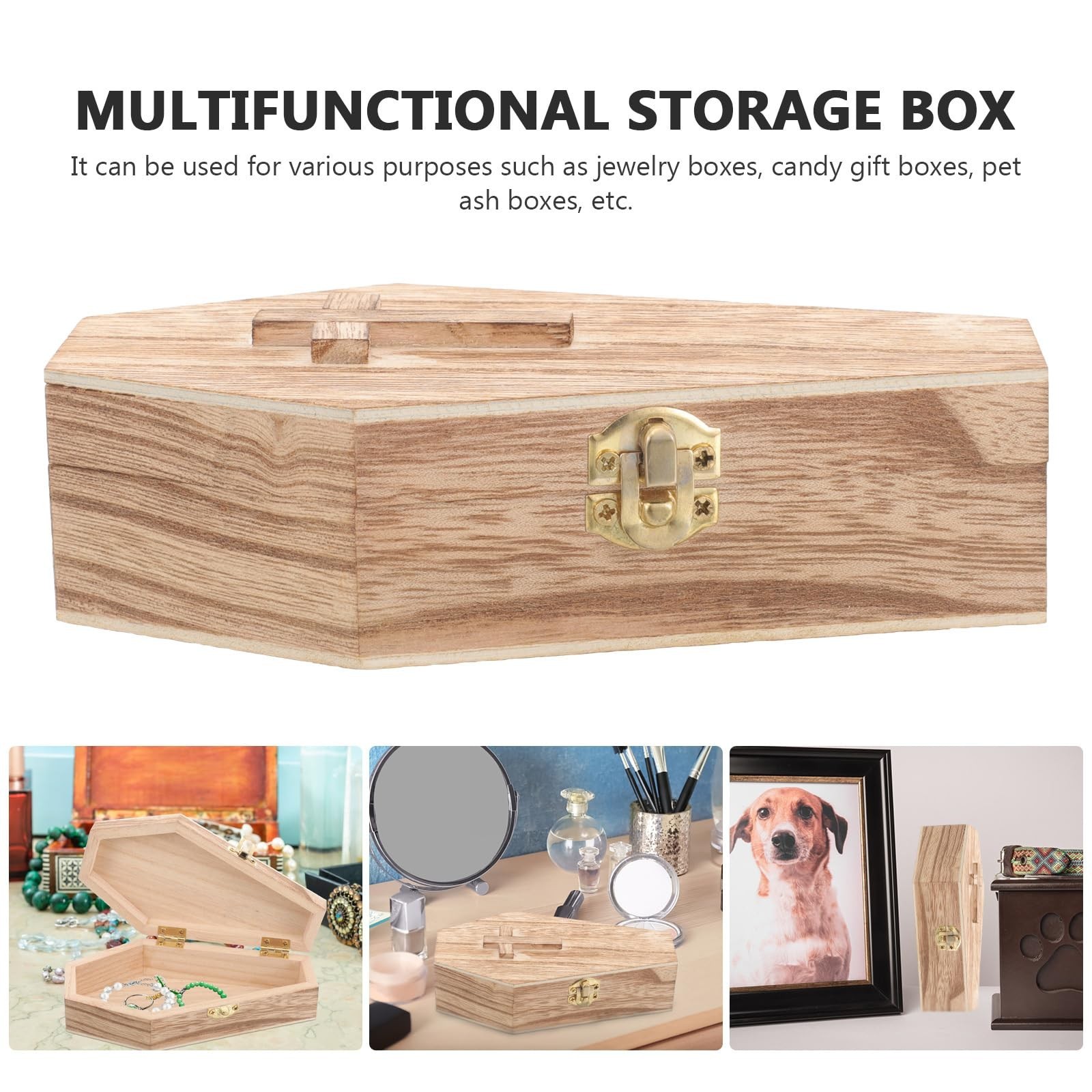 balacoo Coffin Jewelry Box Small Portable Halloween Storage for Earrings Neck…