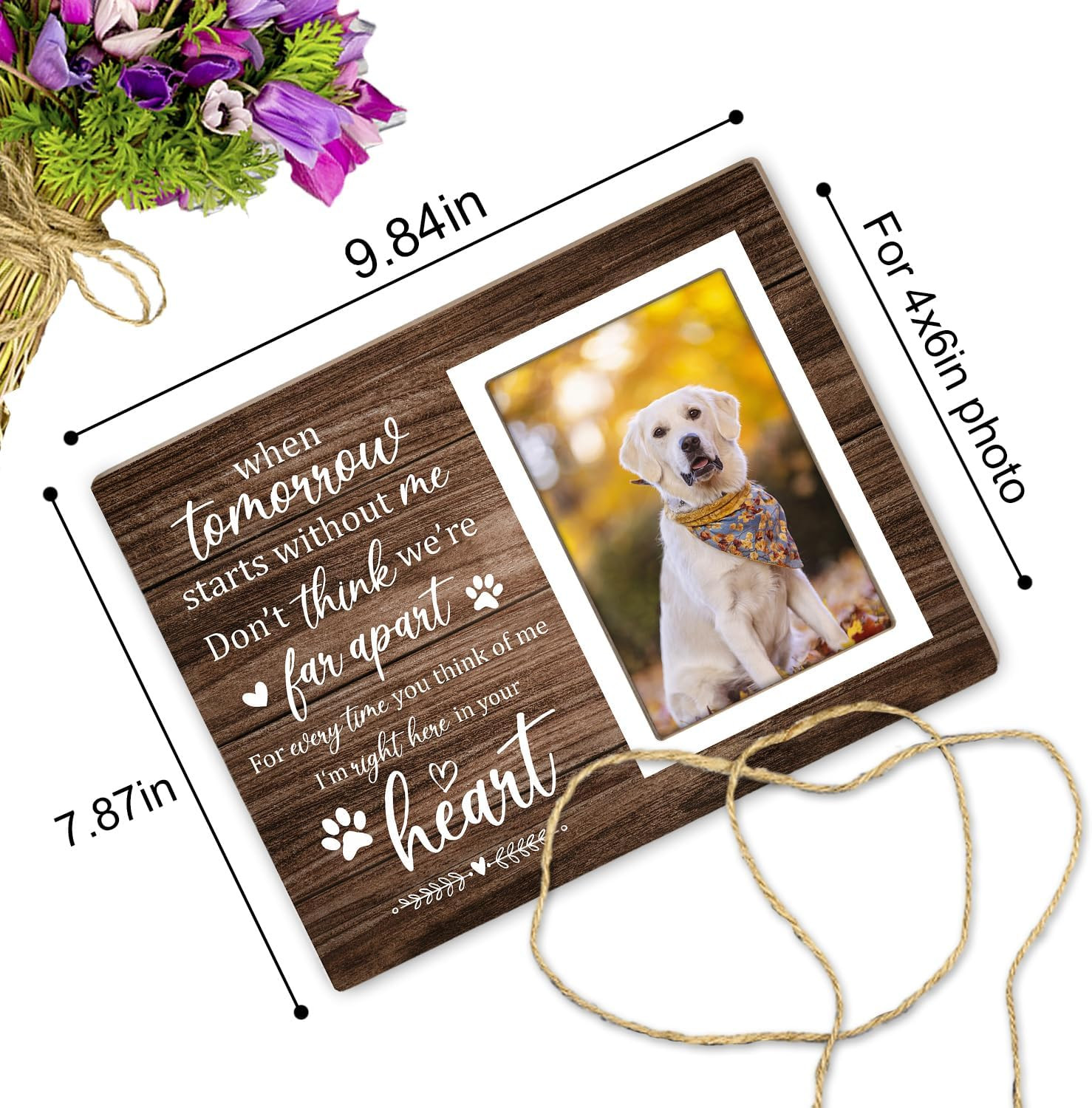 Pet Memorial Picture Frame, Pet Dog Memorial Picture Frame, Pet Cat Photo Fra…