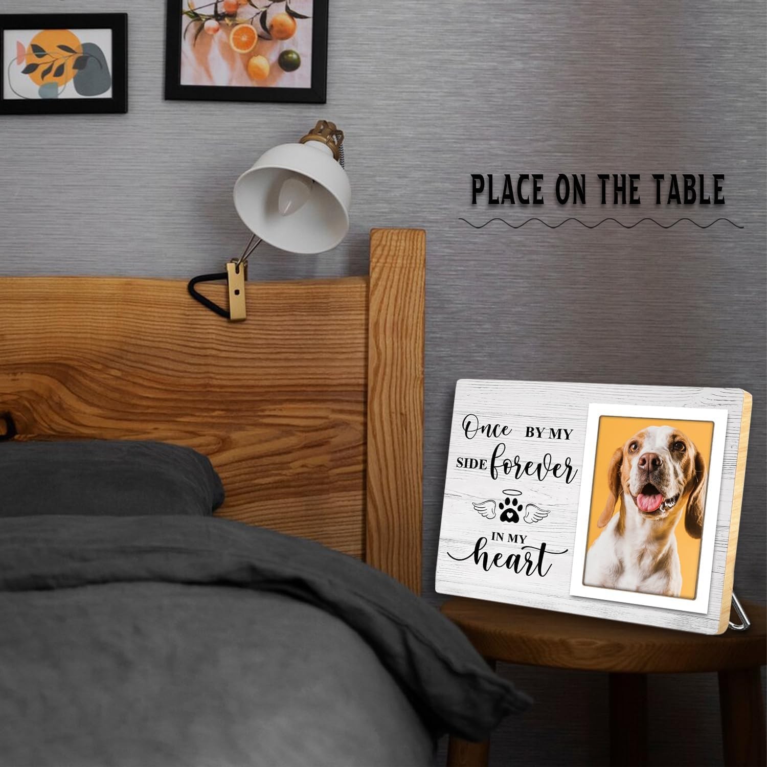 Klytink Pet Memorial Picture Frame Cats Or Dogs Wooden Picture Frame Memorial