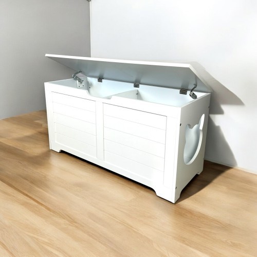 39.4 Top Open Cat Litter Box Enclosure Furniture, Cat Washroom, Hidden Litter Bo