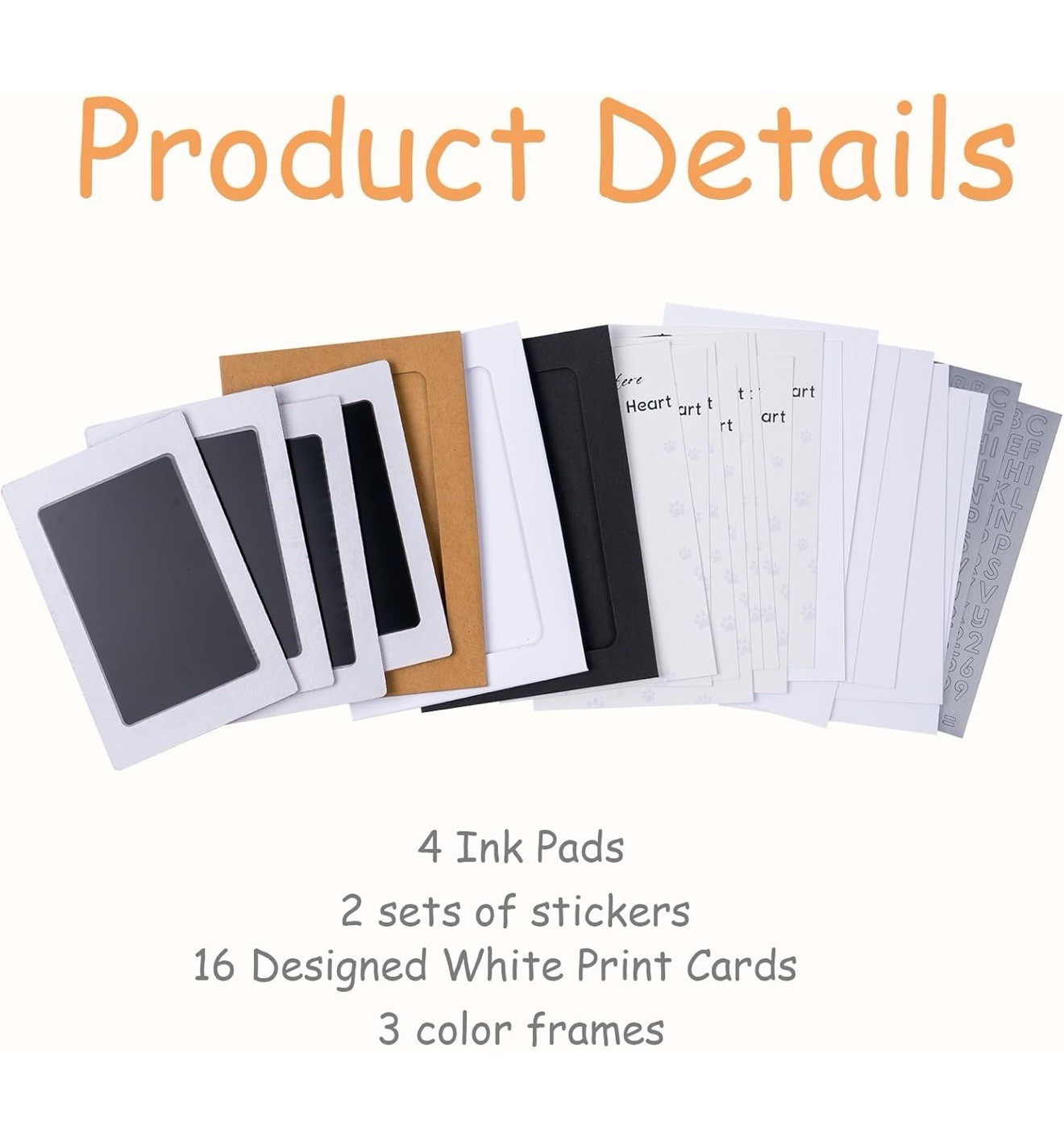 Inkless Paw Print Kit,Dog Paw Print Kit,Dog Nose Print Kit,Clean Touch Ink Pa…