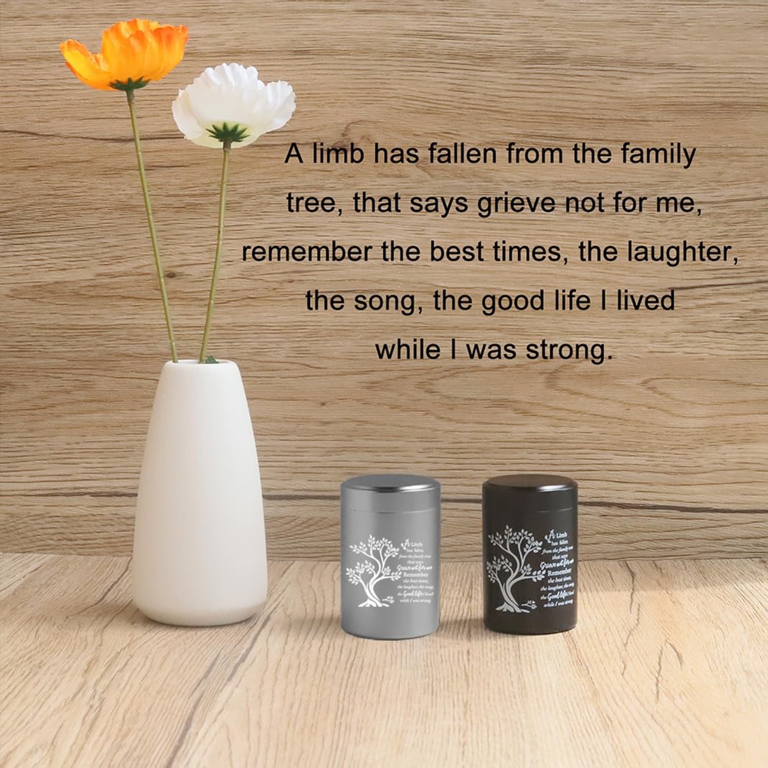 Small Aluminum Keepsake Urns for Human Ashes – Set of 4 Mini Memorial Urns – …