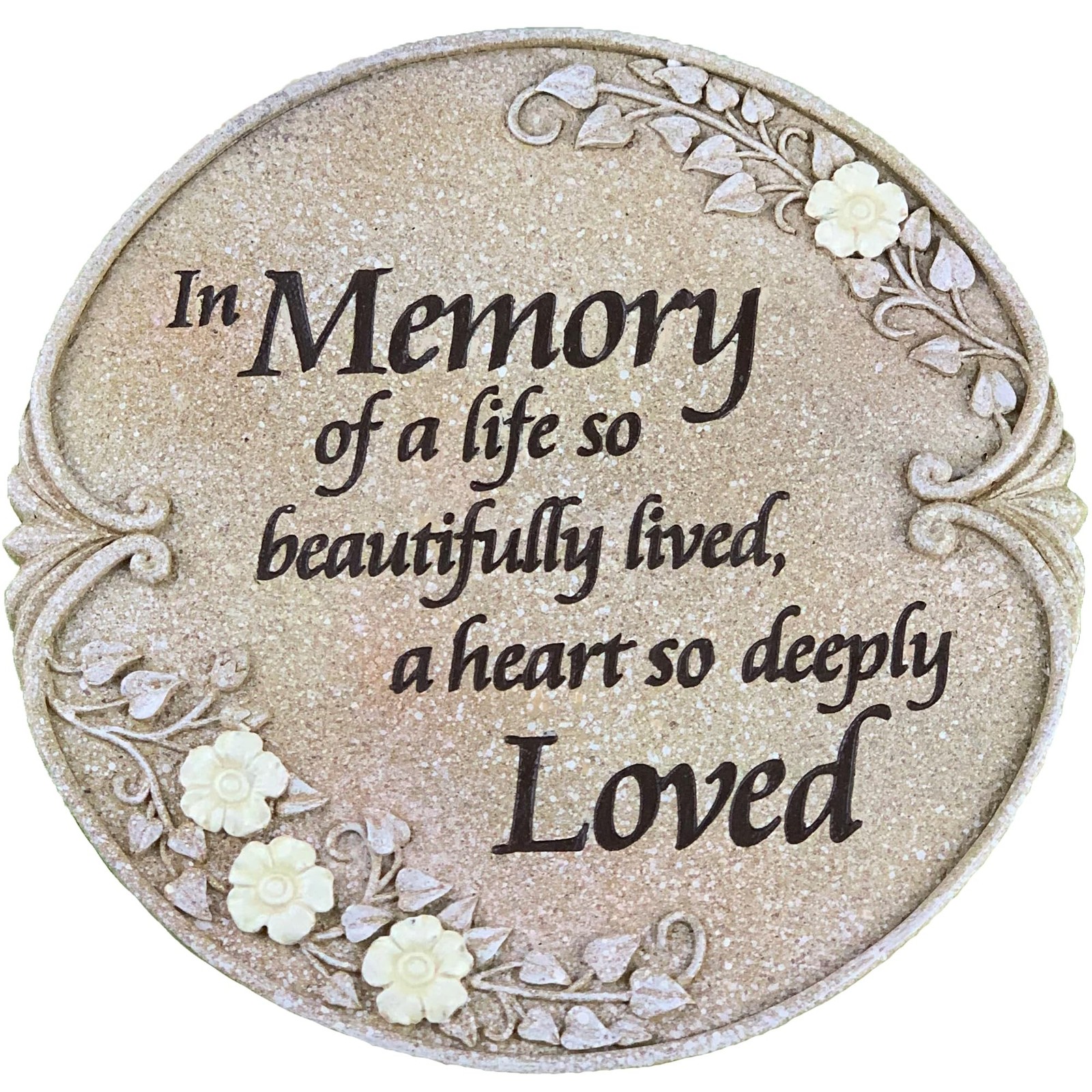 Luminous Memorial Stone – Memorial Stepping Stone – in Memory of Loved One Gi…