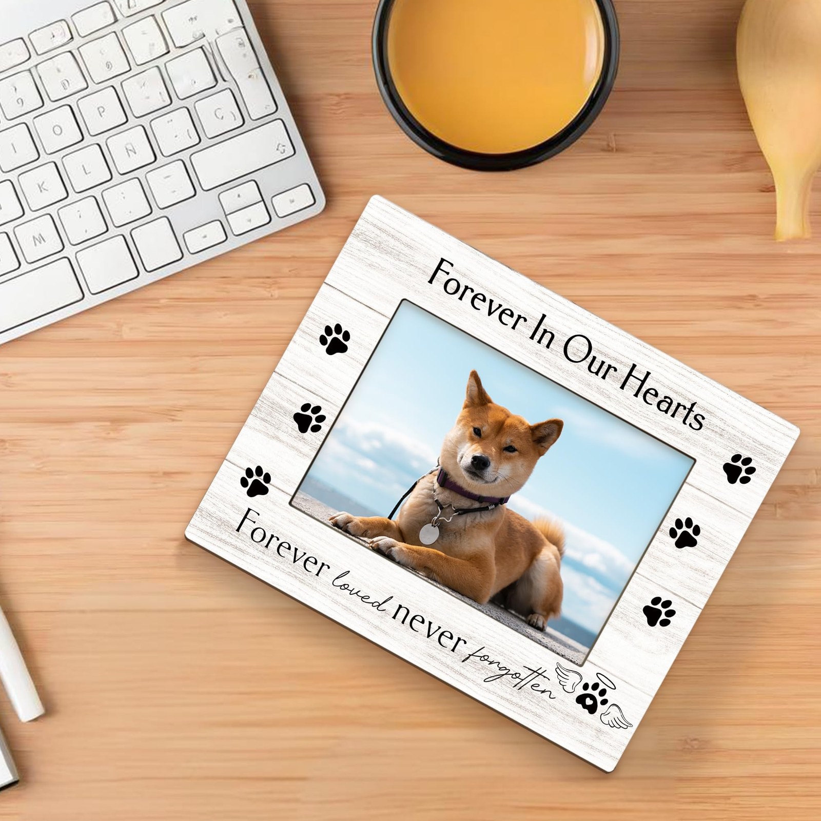 Dog Memorial Picture Frame 5×7, Memorial Pet Photo Frame, Dog Cat Memory Gift…