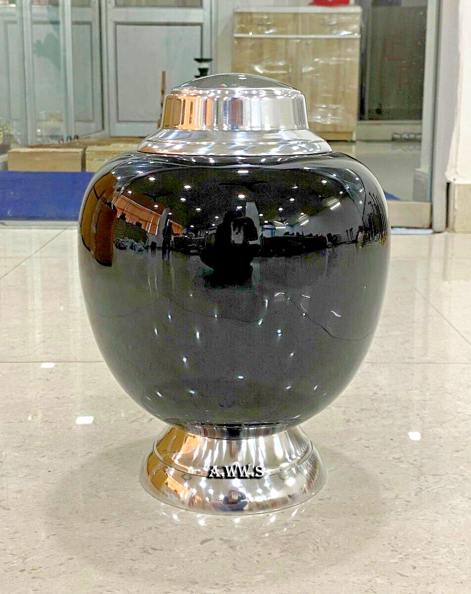 Cremation Urn for Adult Human Ashes – Large Handcrafted Funeral Memorial