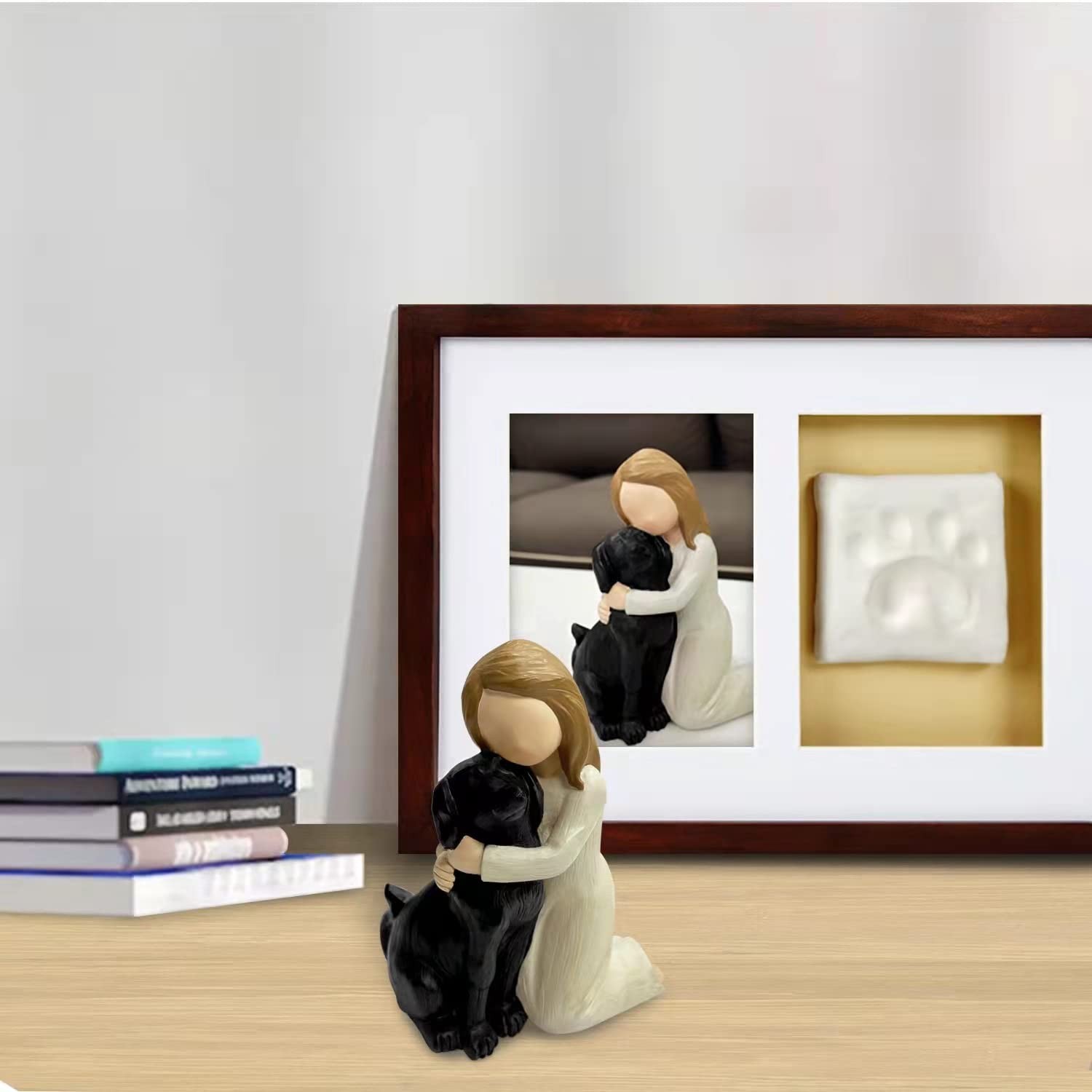 Black Dog Angel Figurines Angel Dog Friendship Memorials for Dog Lovers