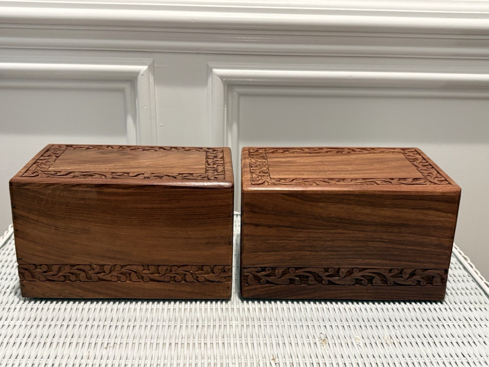Large Wooden Urn Tree of Life Rosewood Box Cremation for Ashes Keepsake