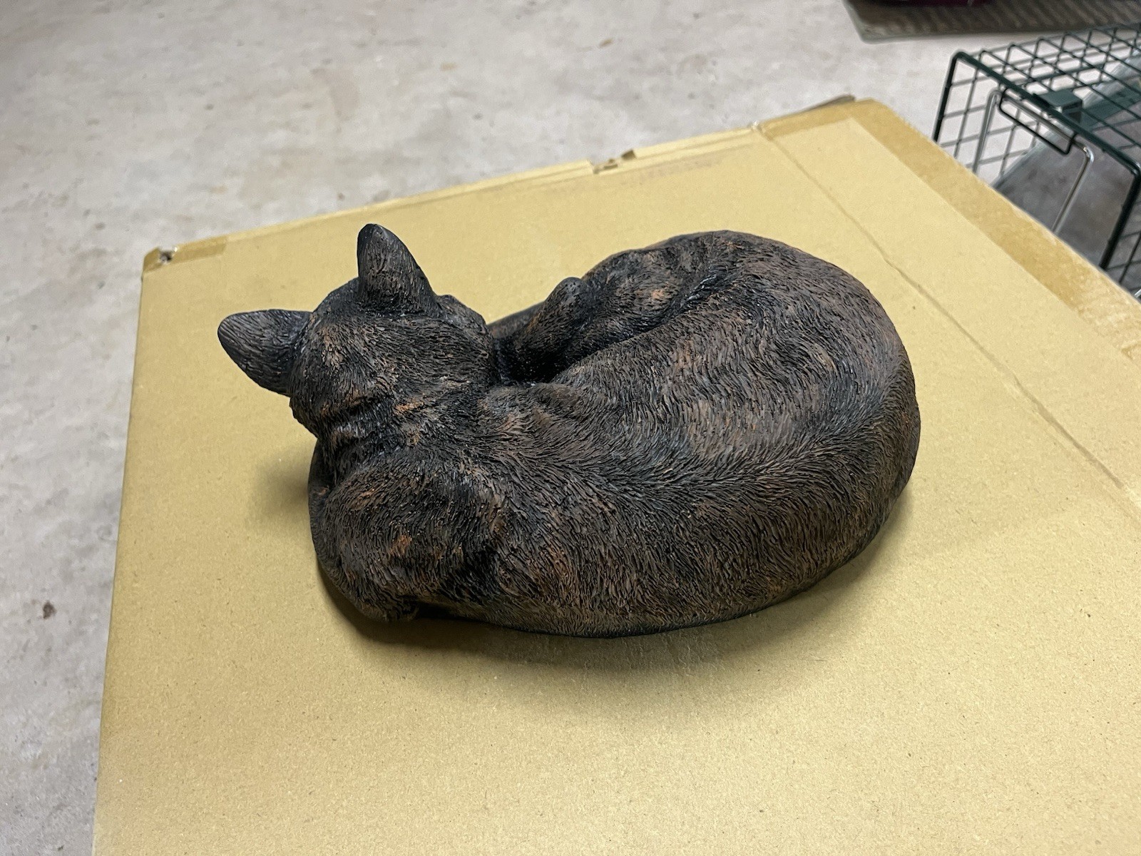 Unique Urn Calico Cat Memorial Cremation Statue Pet Ash Keepsake Funeral Casket