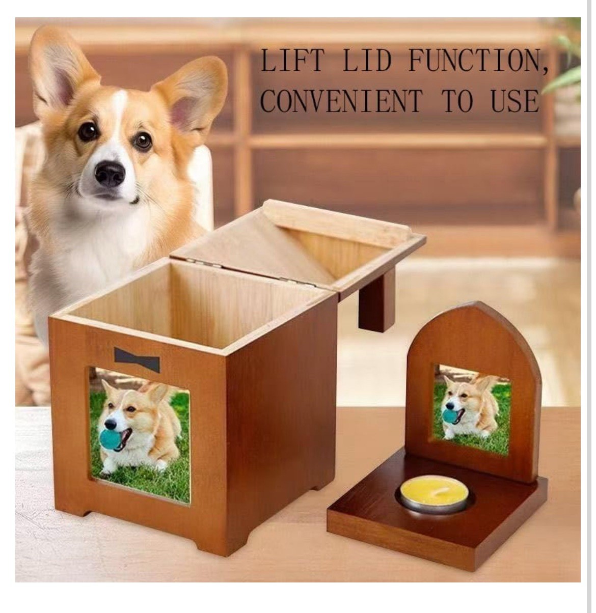 Pet Memorial Urn Pet Dog Urns for Photo Frame for Pets Pet Memorial Gift