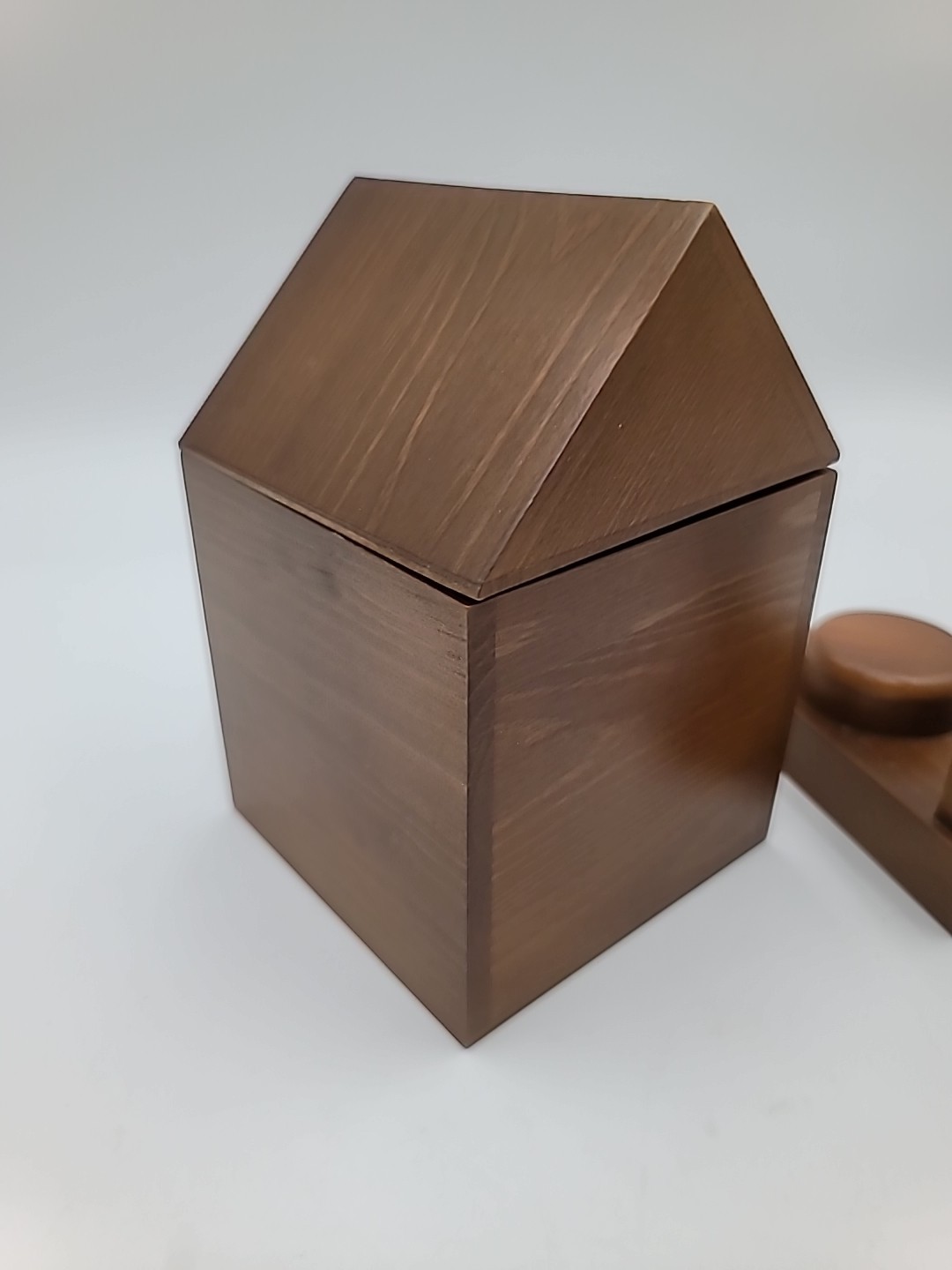 Pet Memorial Urn for Ashes Wood Keepsake Photo Box And Small Photo Tombstone