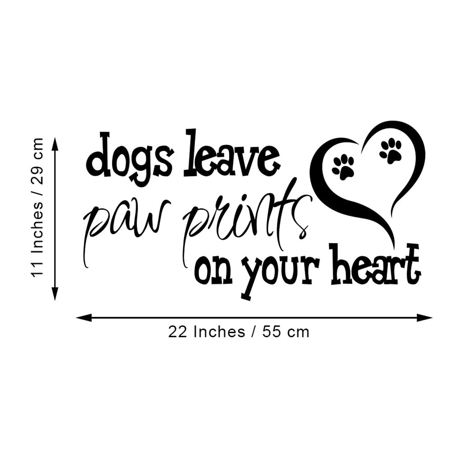 Dogs Leave Paw Prints on Your Heart – Pure Black Vinyl Without Transparent Ed…
