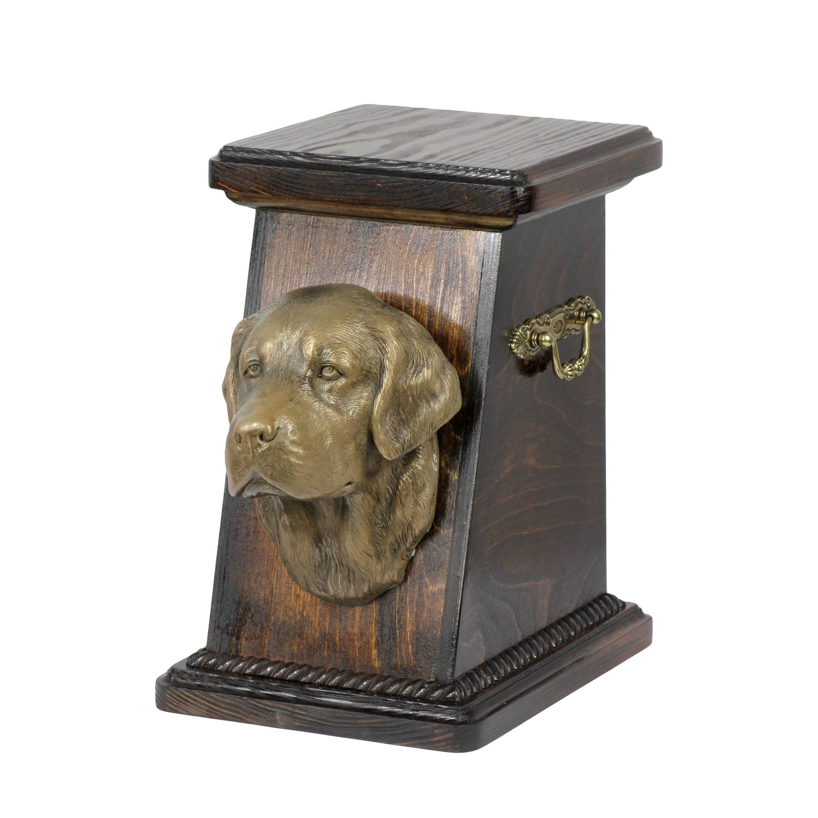 Golden Retriever Wooden Urn With Dog Art-Dog