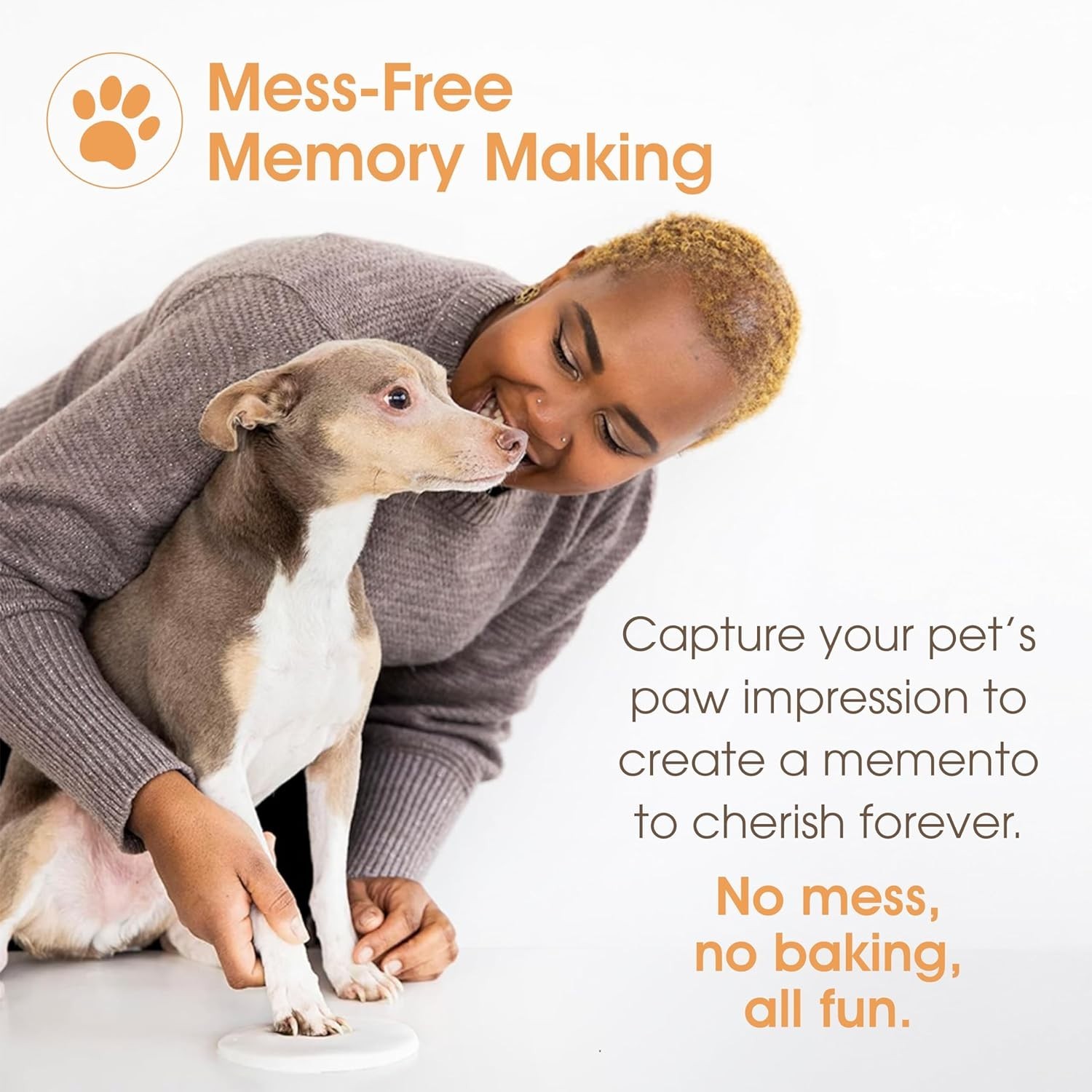 Personalized Paw Print Keepsake Kit for Beloved Pets – Tribute & Memorial