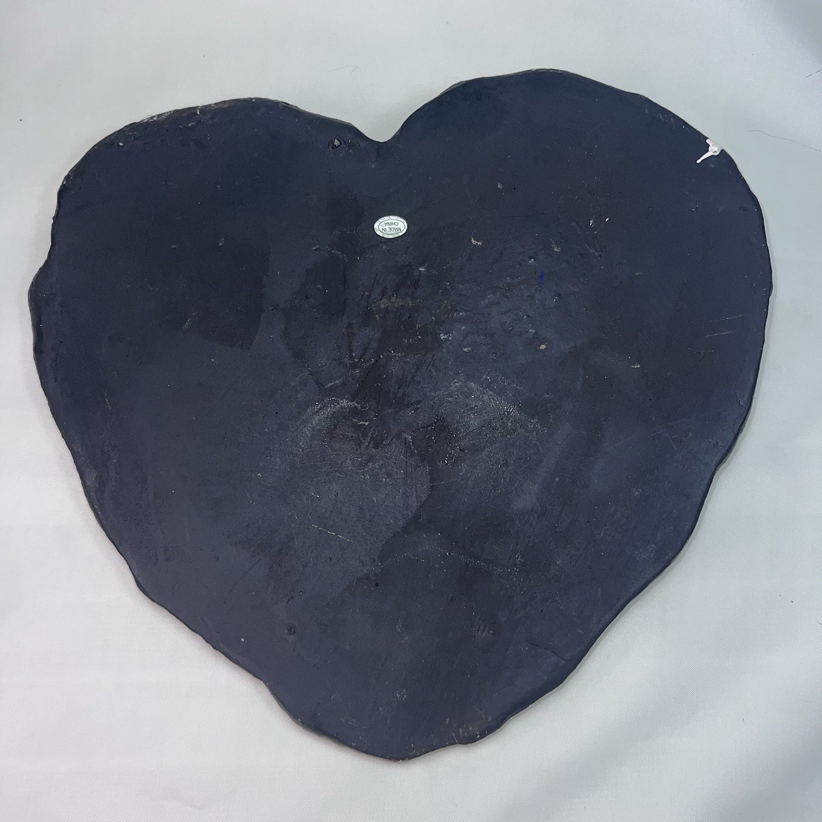 Shepherd Dog Memorial Ceramic Heart Stone Plaque Paw Print Quote For Garden