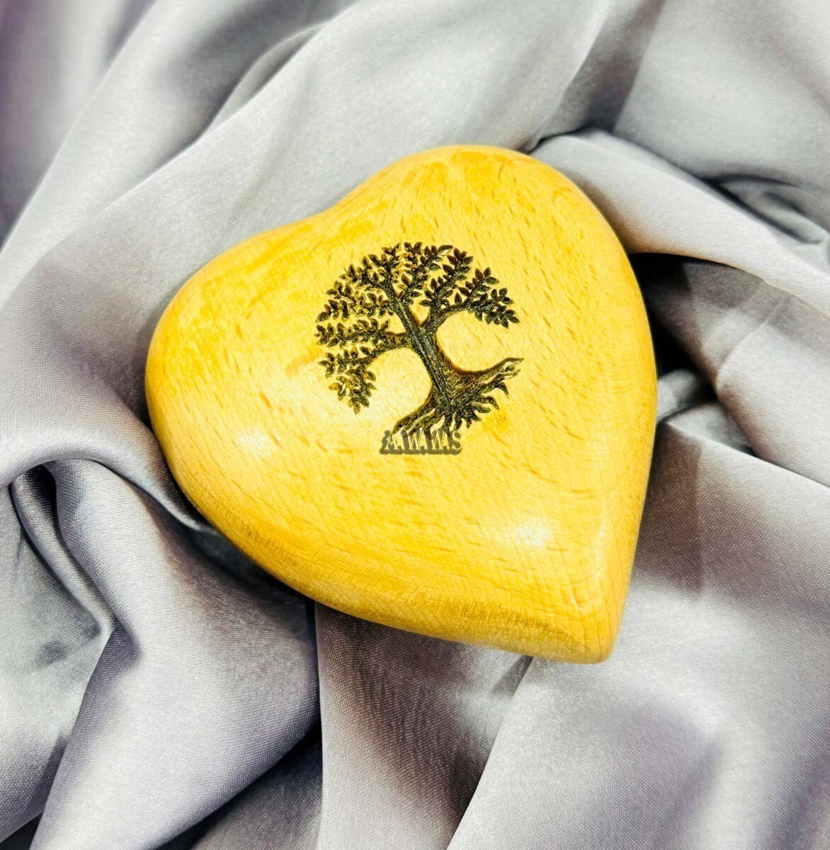 Heart Urn with Tree of Life – Small Urns for Human Ashes – cremation urns
