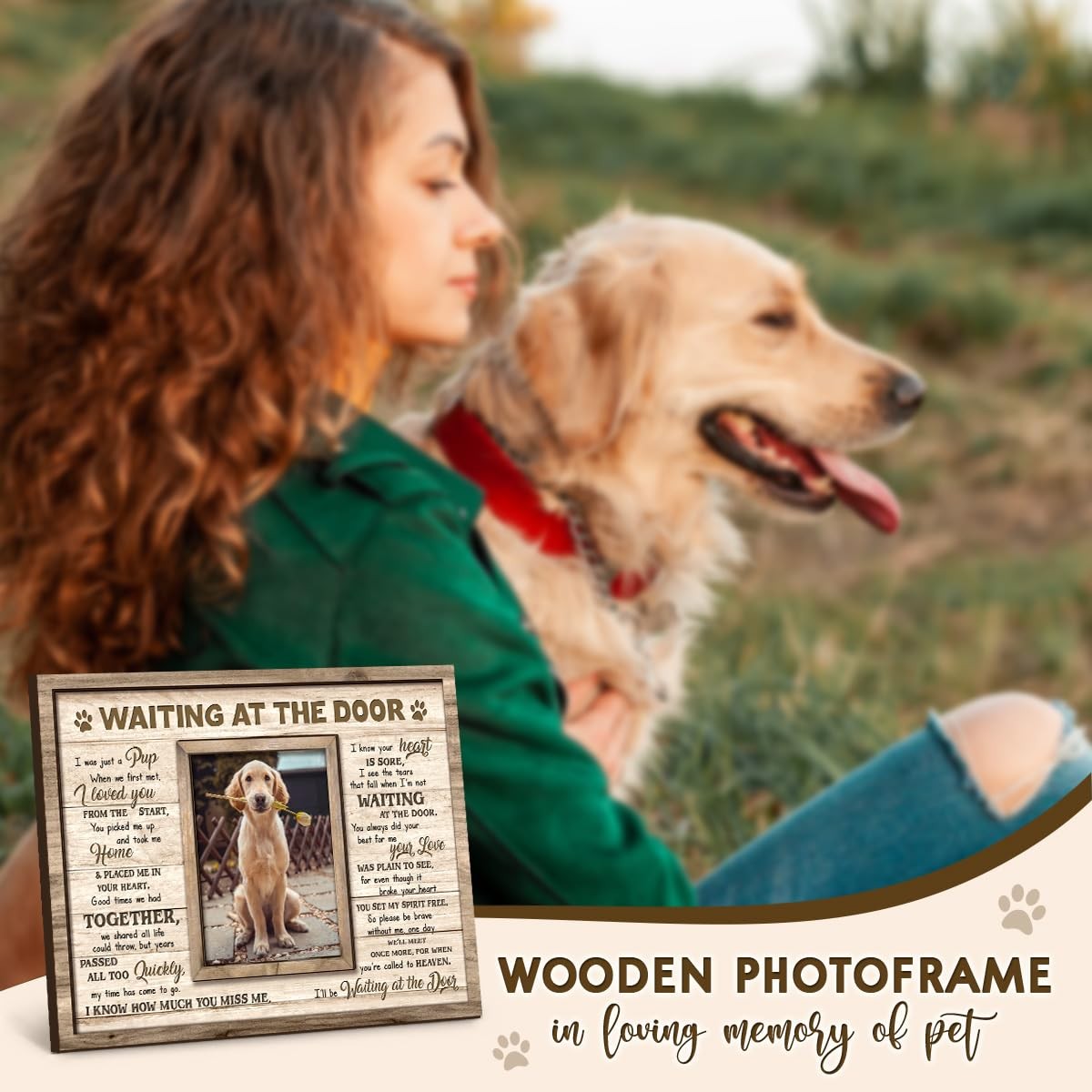 Kilyhome Dog Memorial – Pet Photo 8X10 Meaningful Quote In Loving Memory