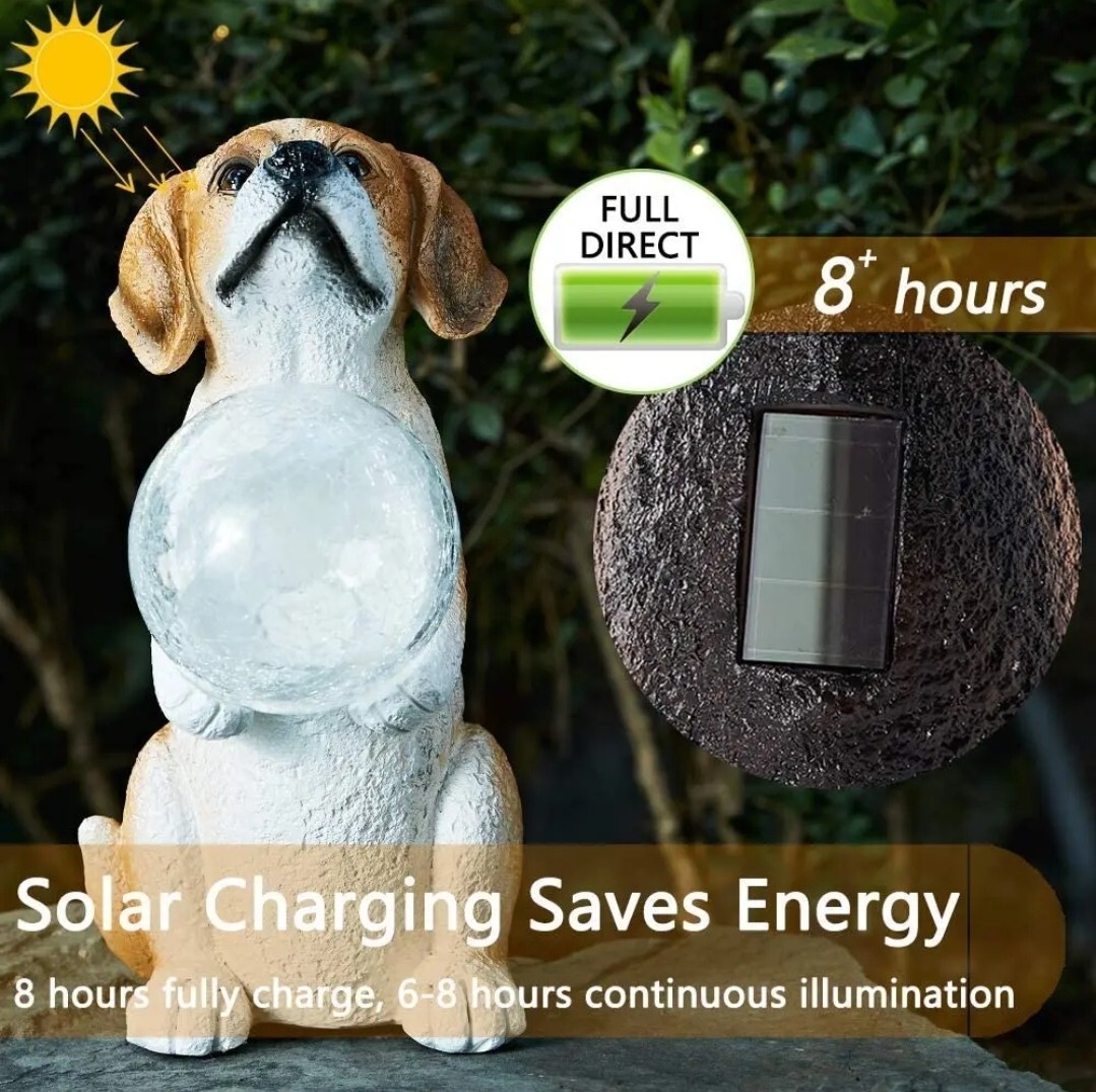 Easter Dog Memorial Gifts – Forever My Guardian Angel Garden Solar Light Pet Mem