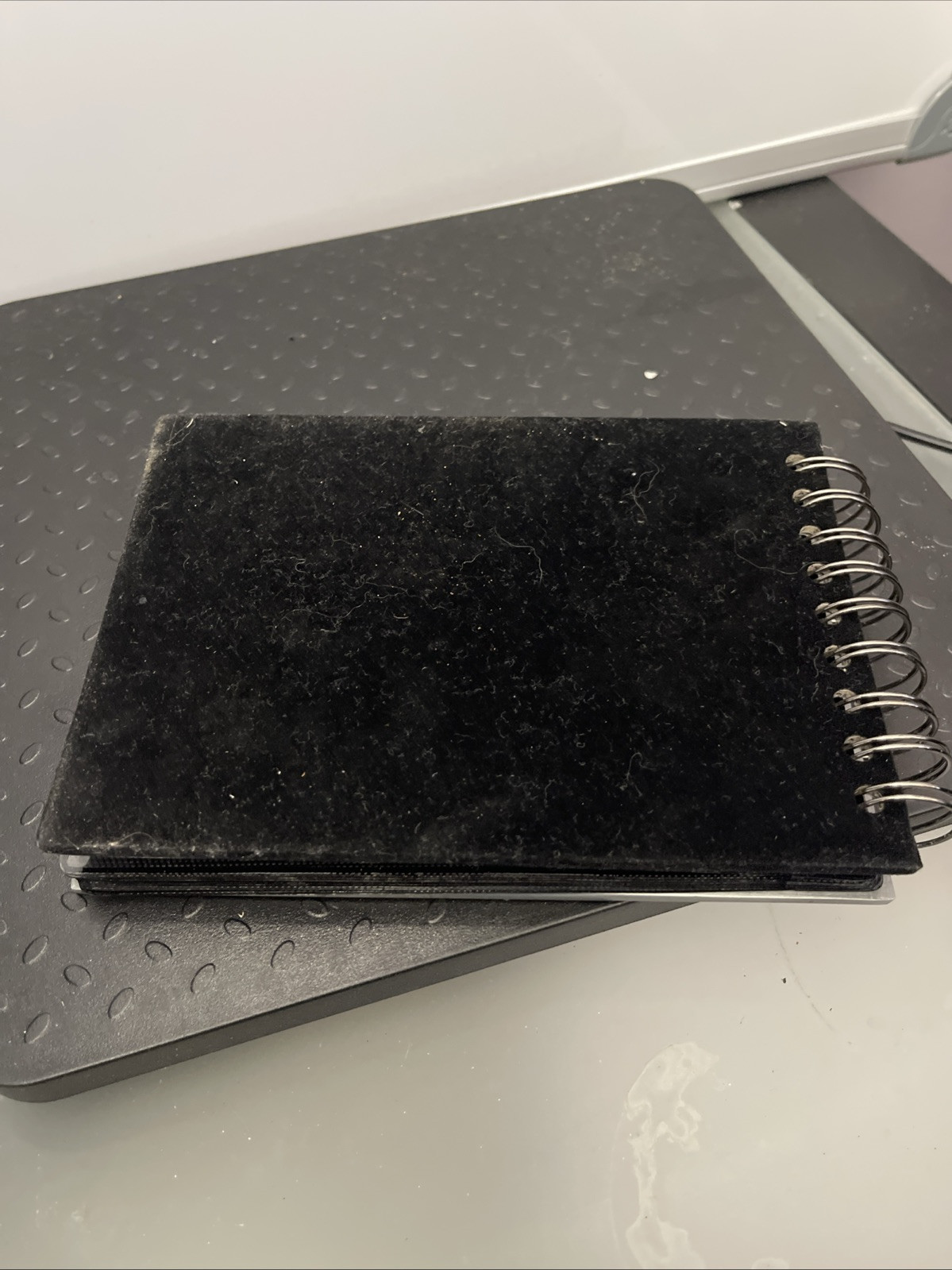 Metal Pet Pictures Photo Album Spiral Bound Silver Cover Holds 4×6 Photos