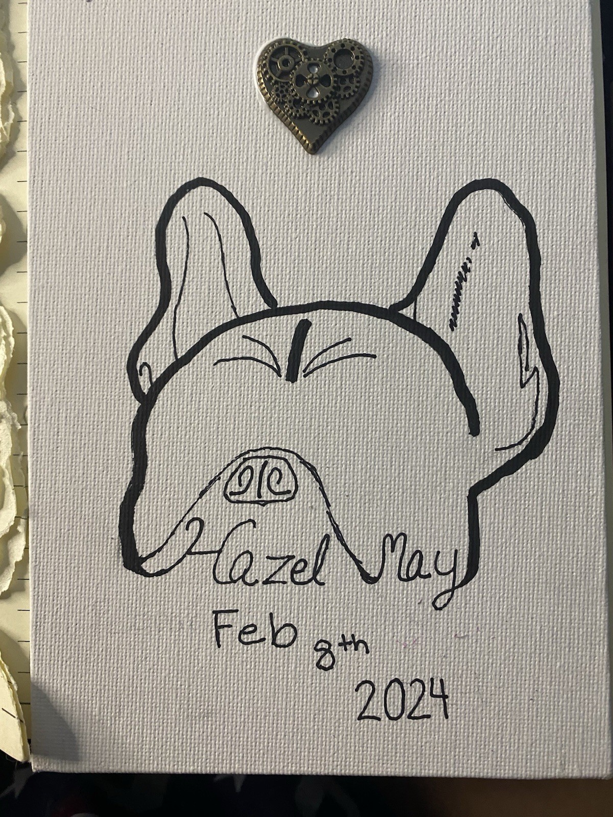 Custom Pet Memorial Canvases 5×7 Inch Drawing Dogs Cats Horses