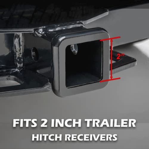2″ Hitch Cover for 2 Inch Receivers (with 5/8″ Pin Diameter Dog Paw Print)