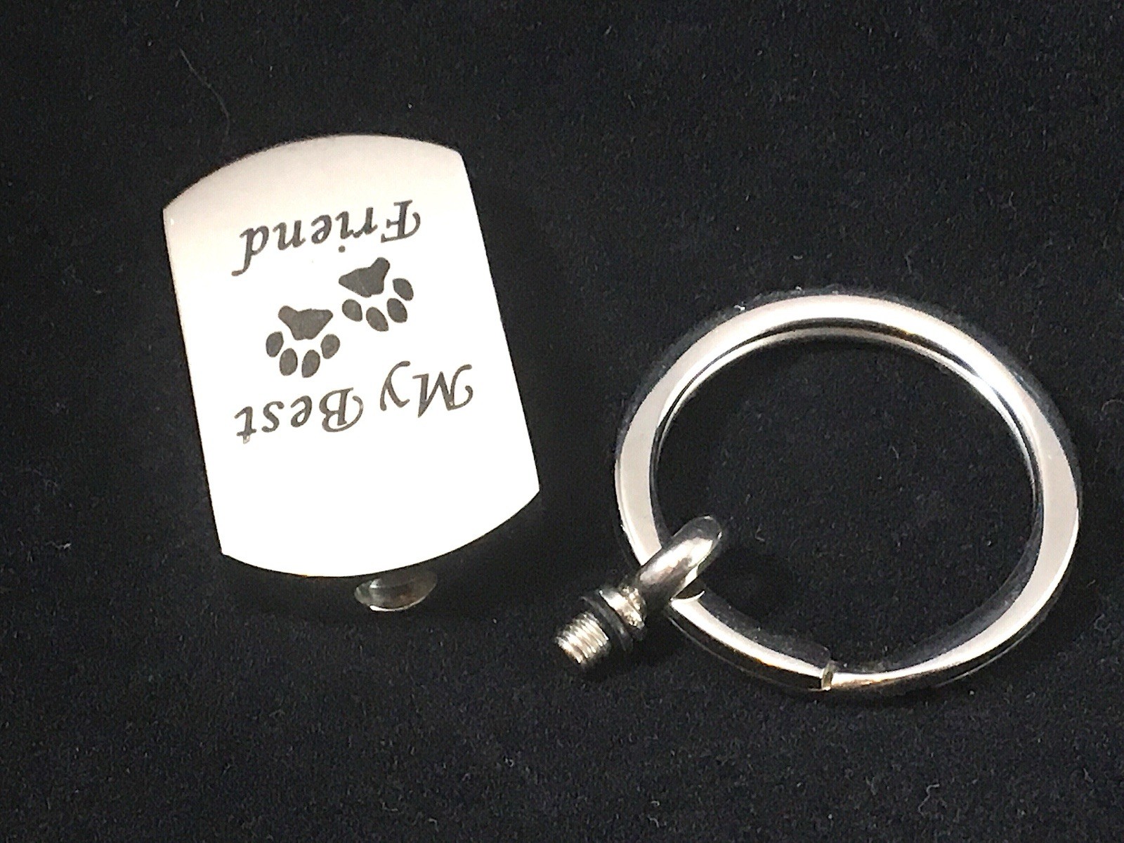 My Best Friend Paws Cremation Urn Necklace for Ashes Dog Pet Cat Memorial Gift