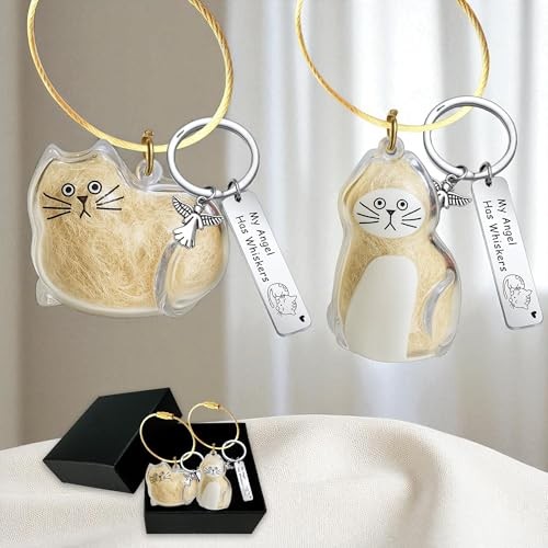 Pet Paw Print KeepSake Dog Memorial Suncatcher Miarita- Kien -Cat Hair Keychain